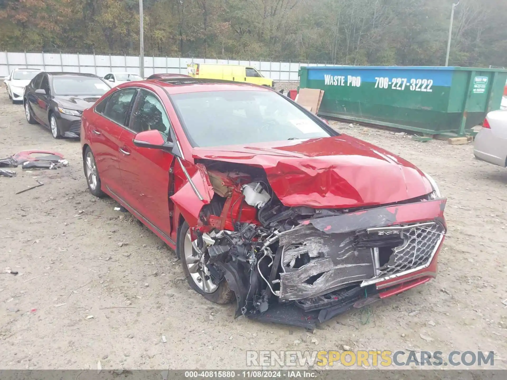 6 Photograph of a damaged car 5NPE34AF7KH808312 HYUNDAI SONATA 2019