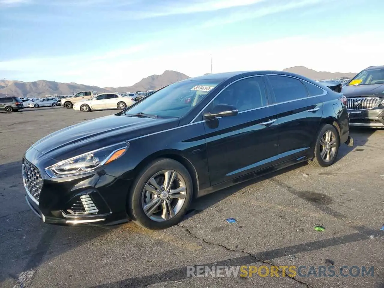 1 Photograph of a damaged car 5NPE34AF8KH746273 HYUNDAI SONATA 2019