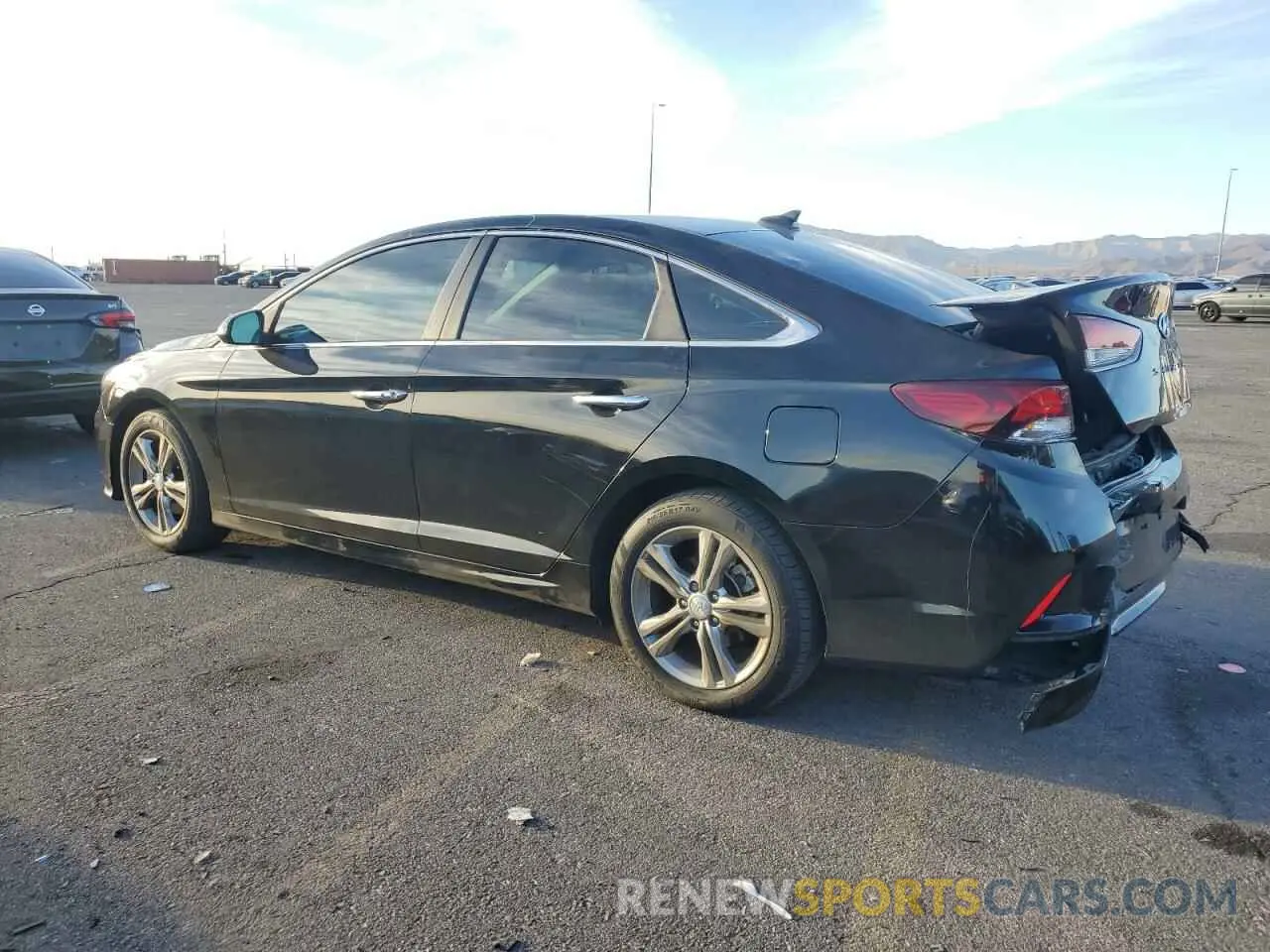2 Photograph of a damaged car 5NPE34AF8KH746273 HYUNDAI SONATA 2019