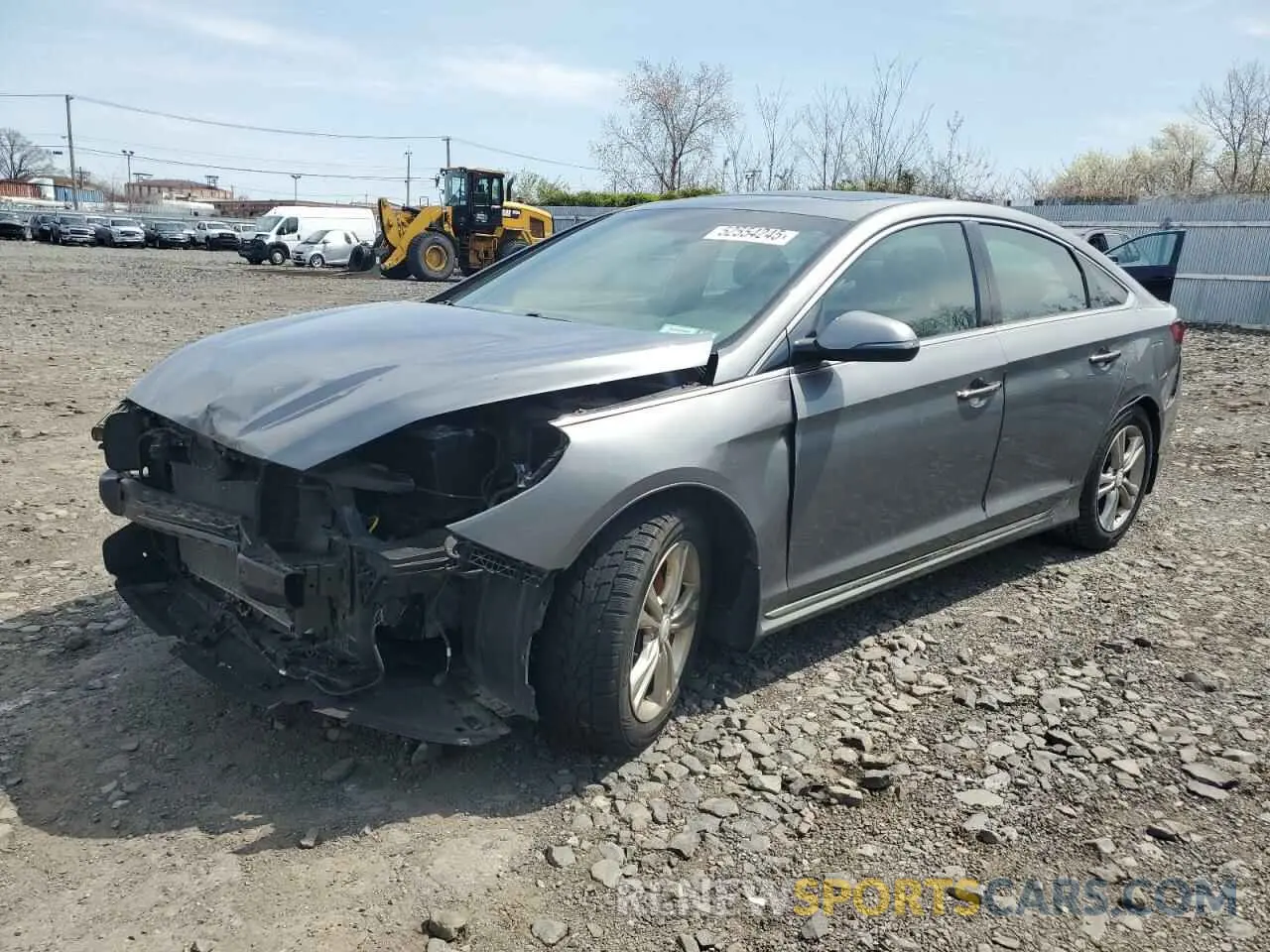 1 Photograph of a damaged car 5NPE34AF8KH758858 HYUNDAI SONATA 2019