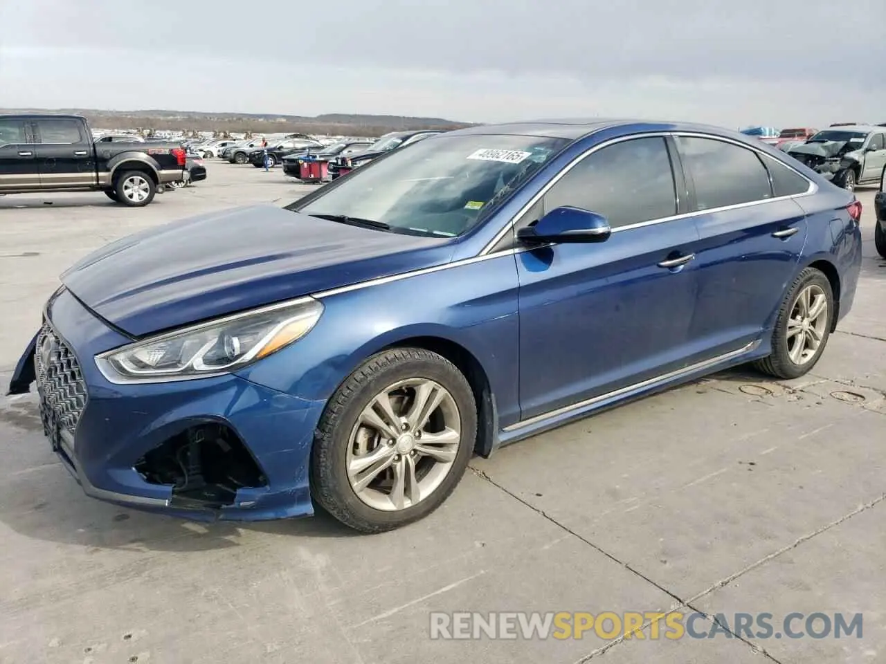 1 Photograph of a damaged car 5NPE34AF8KH796431 HYUNDAI SONATA 2019