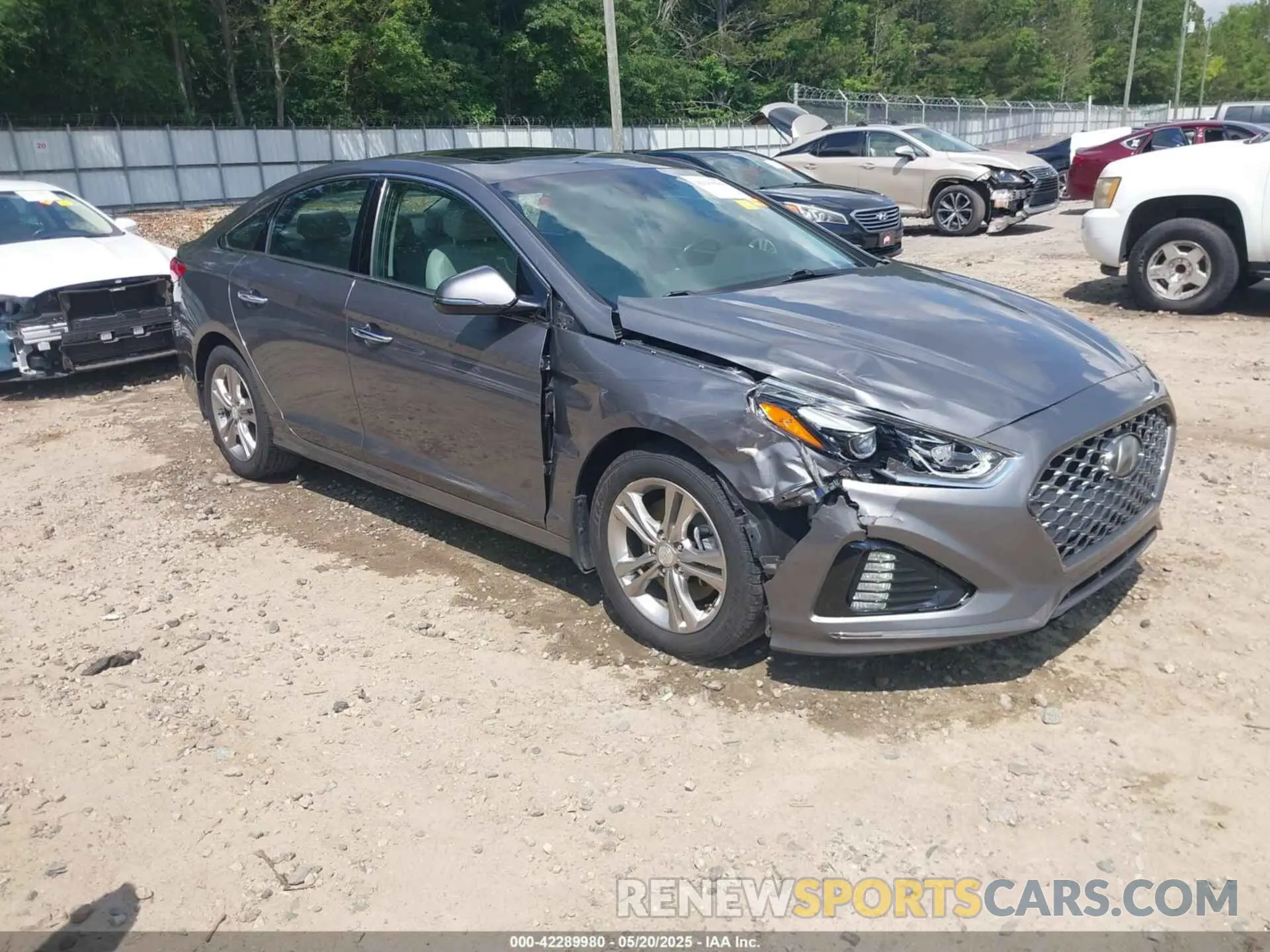 1 Photograph of a damaged car 5NPE34AF8KH798664 HYUNDAI SONATA 2019