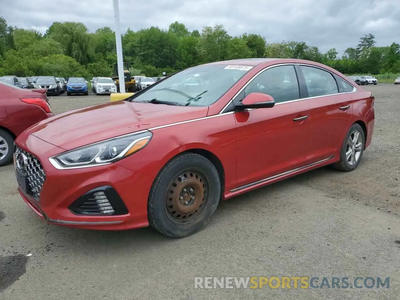 1 Photograph of a damaged car 5NPE34AF8KH821537 HYUNDAI SONATA 2019