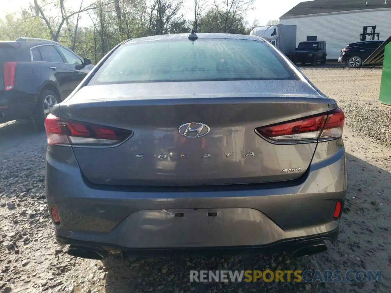 6 Photograph of a damaged car 5NPE34AF9KH815763 HYUNDAI SONATA 2019