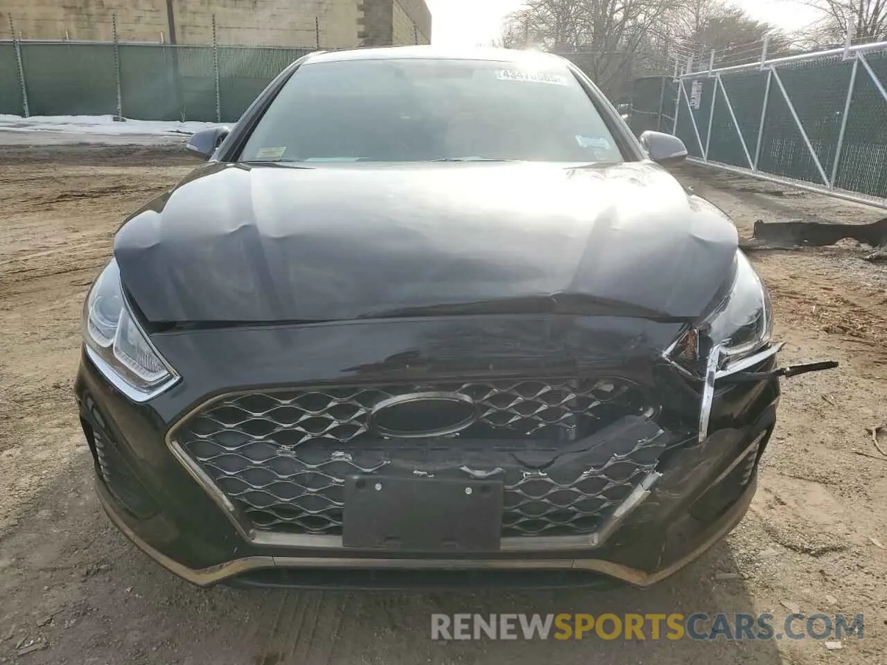 5 Photograph of a damaged car 5NPE34AFXKH729250 HYUNDAI SONATA 2019