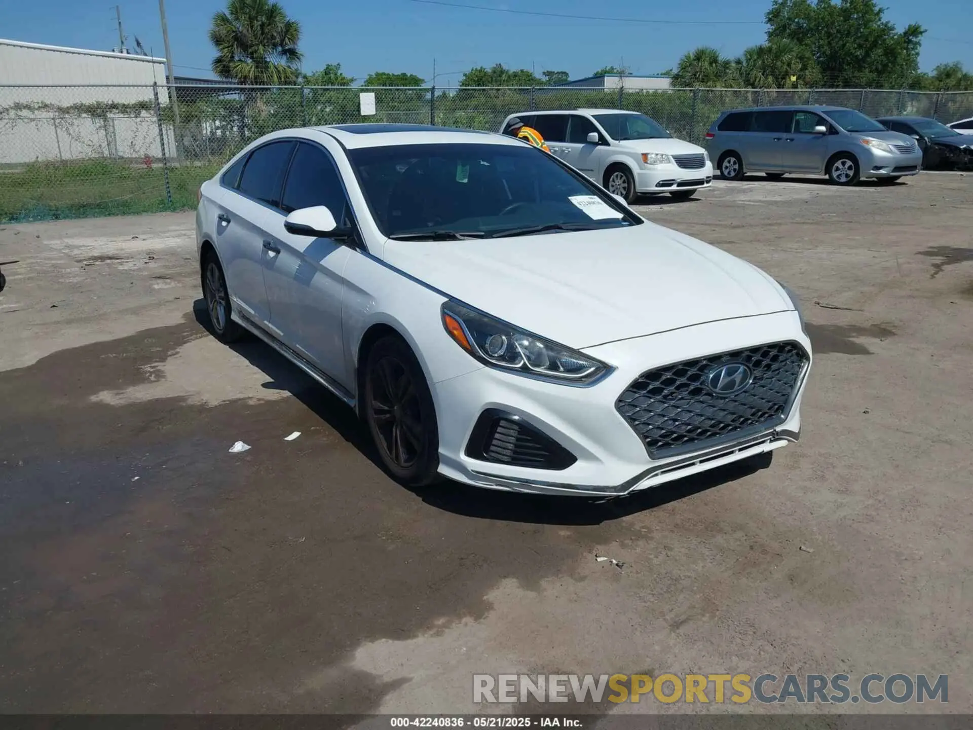 1 Photograph of a damaged car 5NPE34AFXKH774141 HYUNDAI SONATA 2019