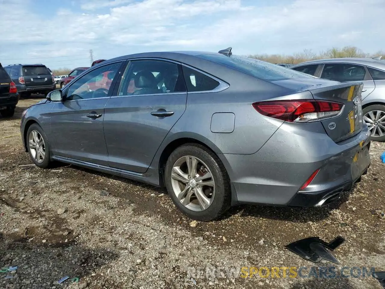 2 Photograph of a damaged car 5NPE34AFXKH778190 HYUNDAI SONATA 2019