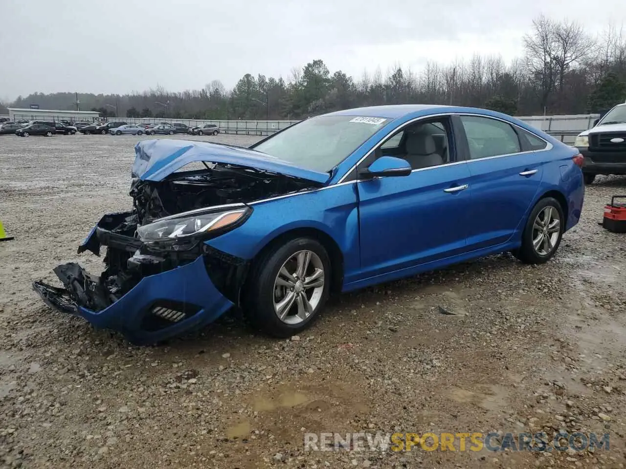 1 Photograph of a damaged car 5NPE34AFXKH783387 HYUNDAI SONATA 2019