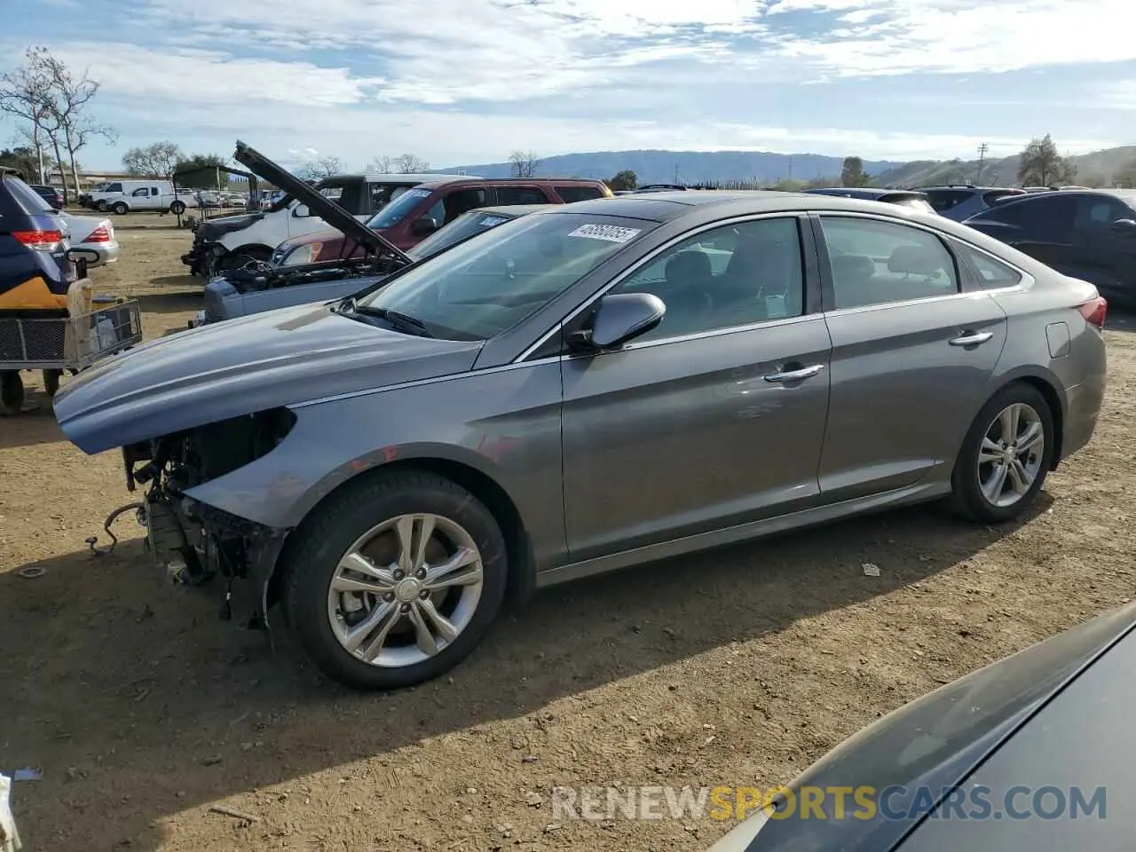 1 Photograph of a damaged car 5NPE34AFXKH787519 HYUNDAI SONATA 2019