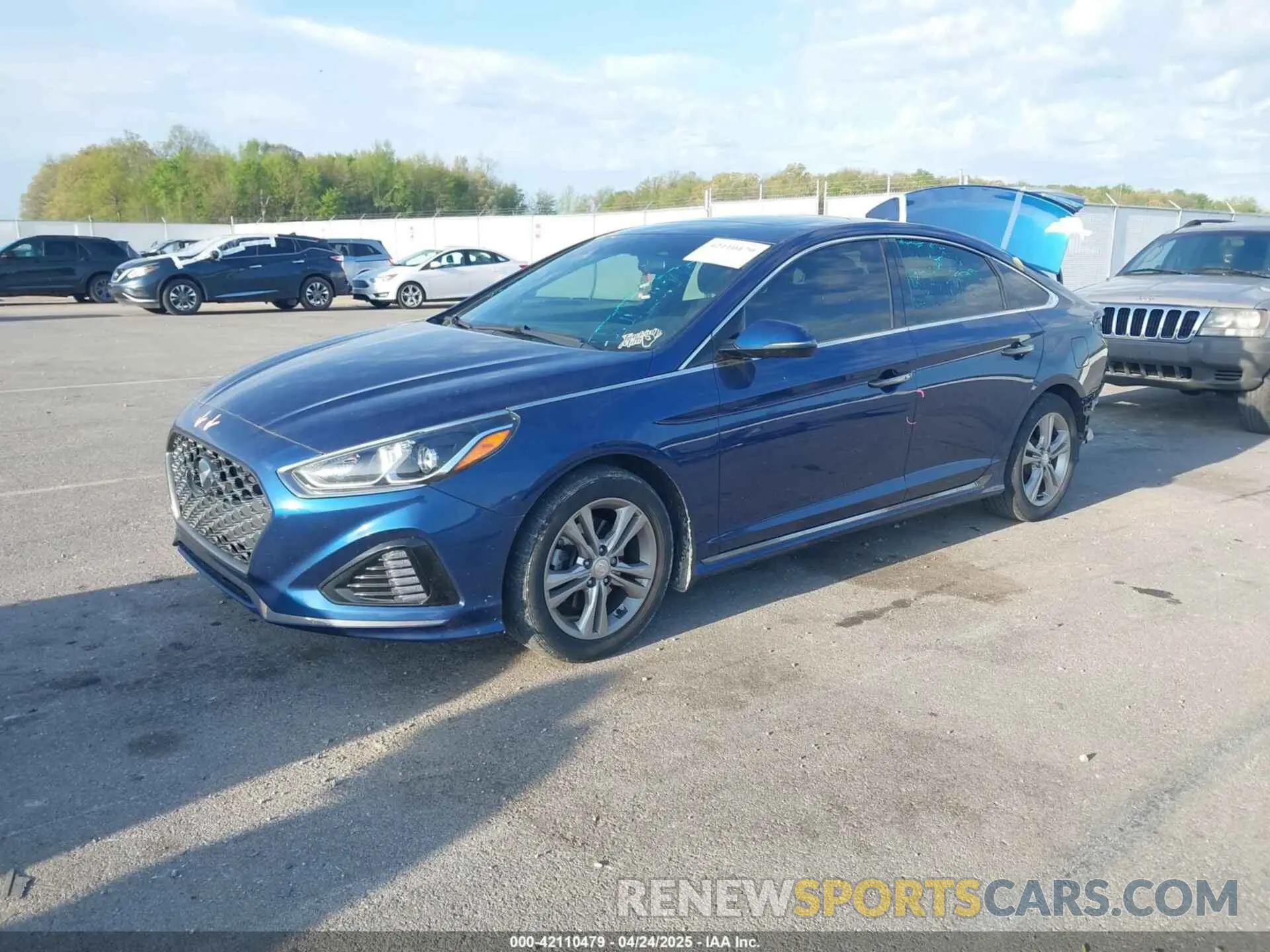 2 Photograph of a damaged car 5NPE34AFXKH794423 HYUNDAI SONATA 2019