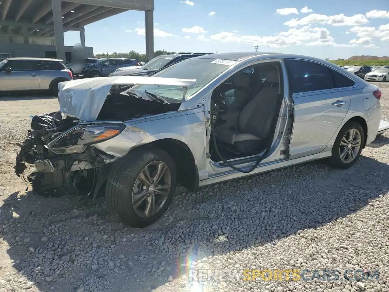 1 Photograph of a damaged car 5NPE34AFXKH798407 HYUNDAI SONATA 2019