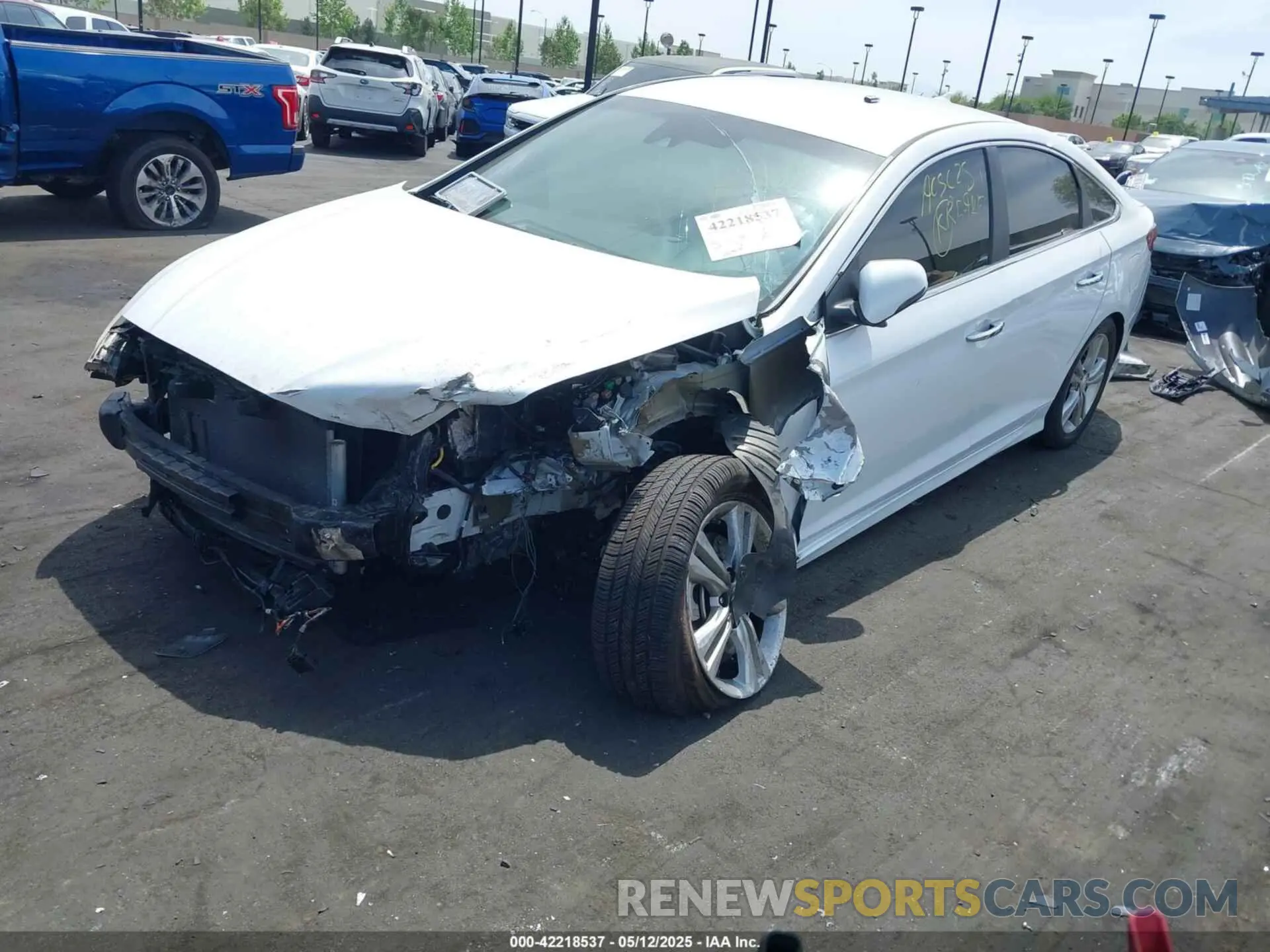 2 Photograph of a damaged car 5NPE34AFXKH804254 HYUNDAI SONATA 2019