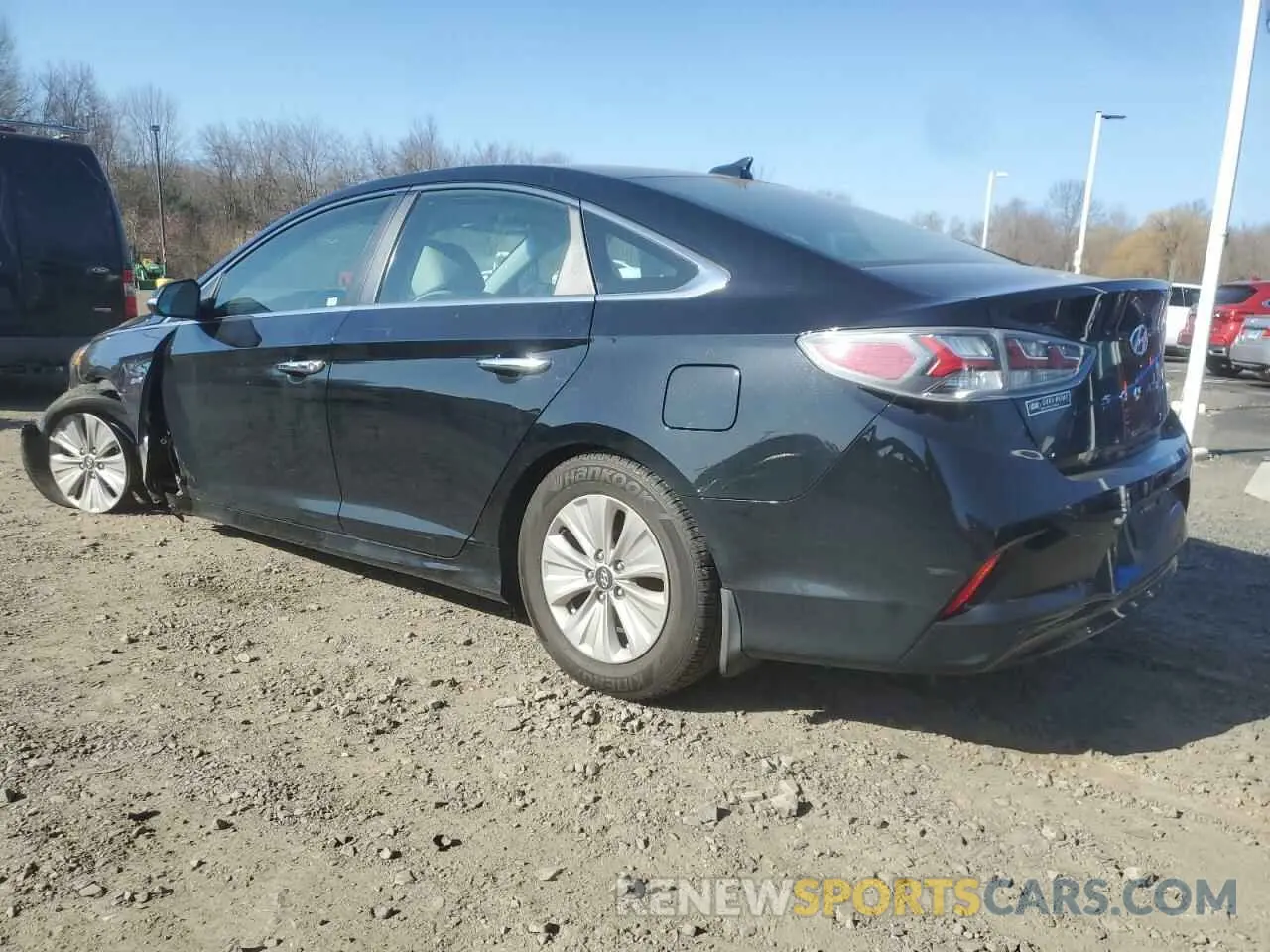 2 Photograph of a damaged car KMHE24L39KA091873 HYUNDAI SONATA 2019