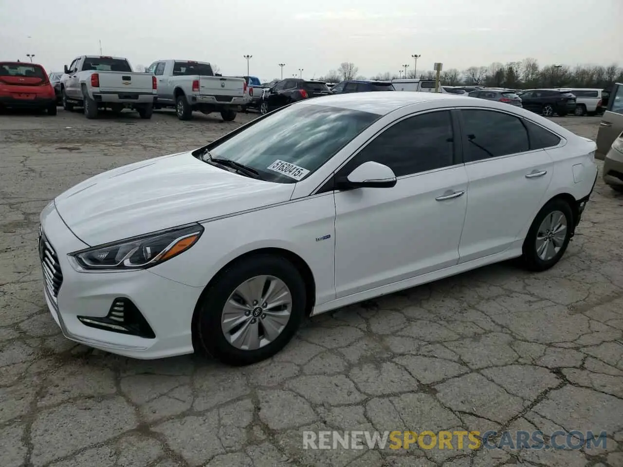 1 Photograph of a damaged car KMHE24L39KA094160 HYUNDAI SONATA 2019