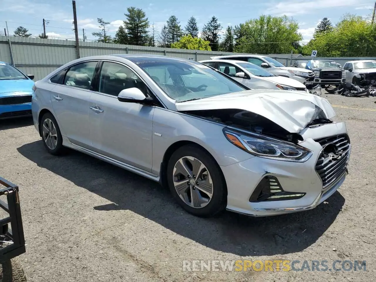4 Photograph of a damaged car KMHE34L32KA089539 HYUNDAI SONATA 2019