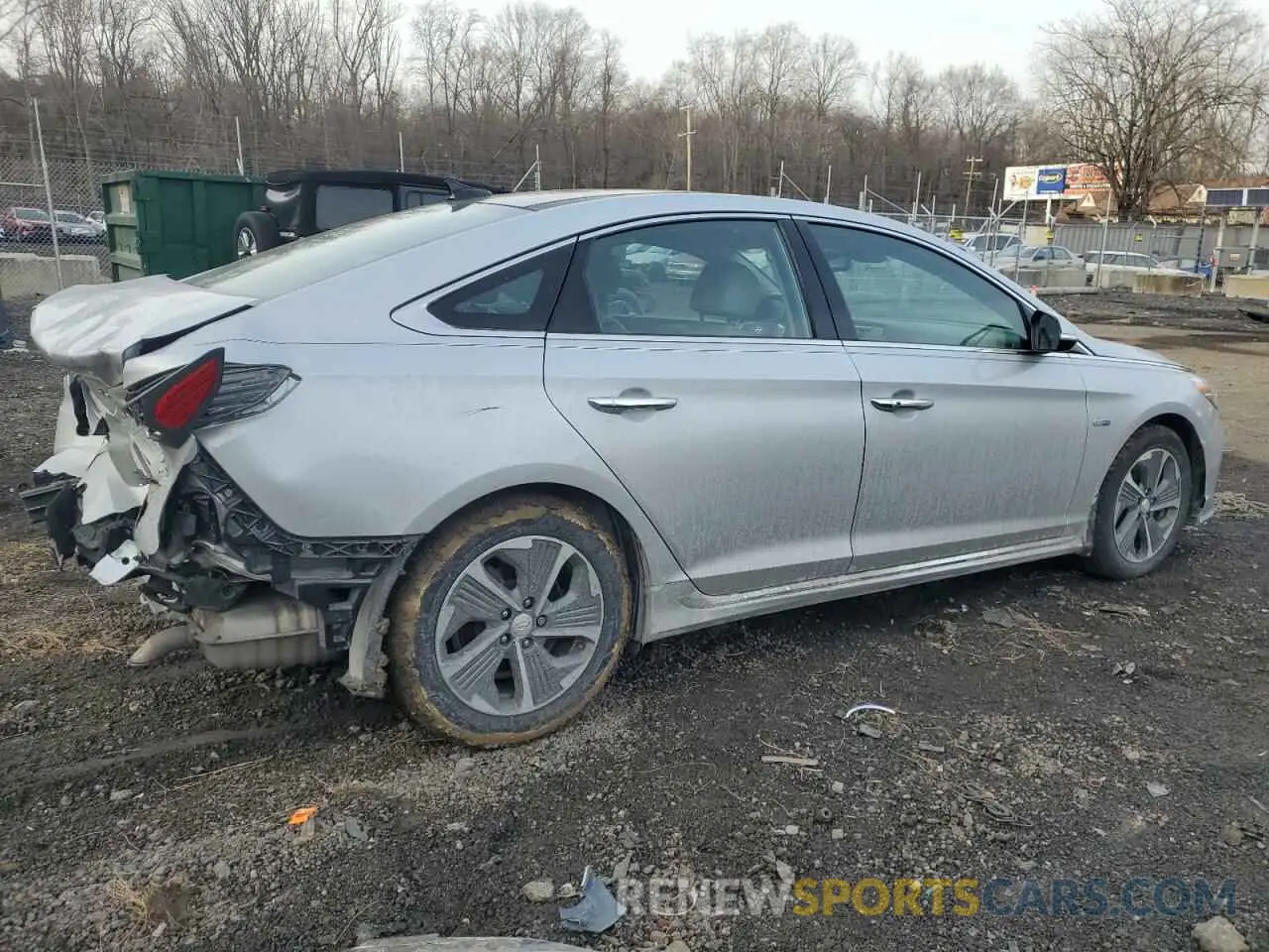 3 Photograph of a damaged car KMHE34L35KA091012 HYUNDAI SONATA 2019