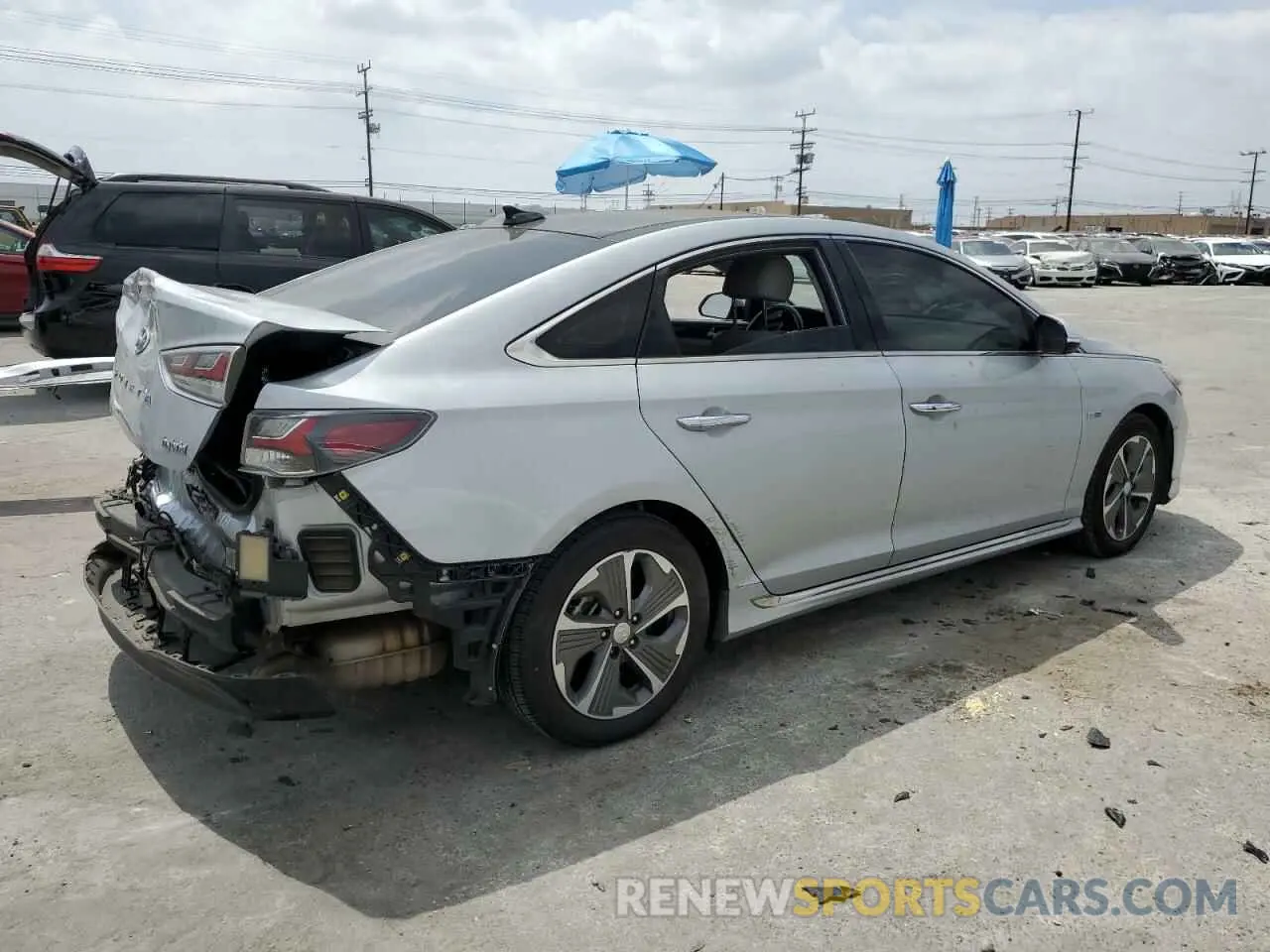 3 Photograph of a damaged car KMHE34L37KA092193 HYUNDAI SONATA 2019