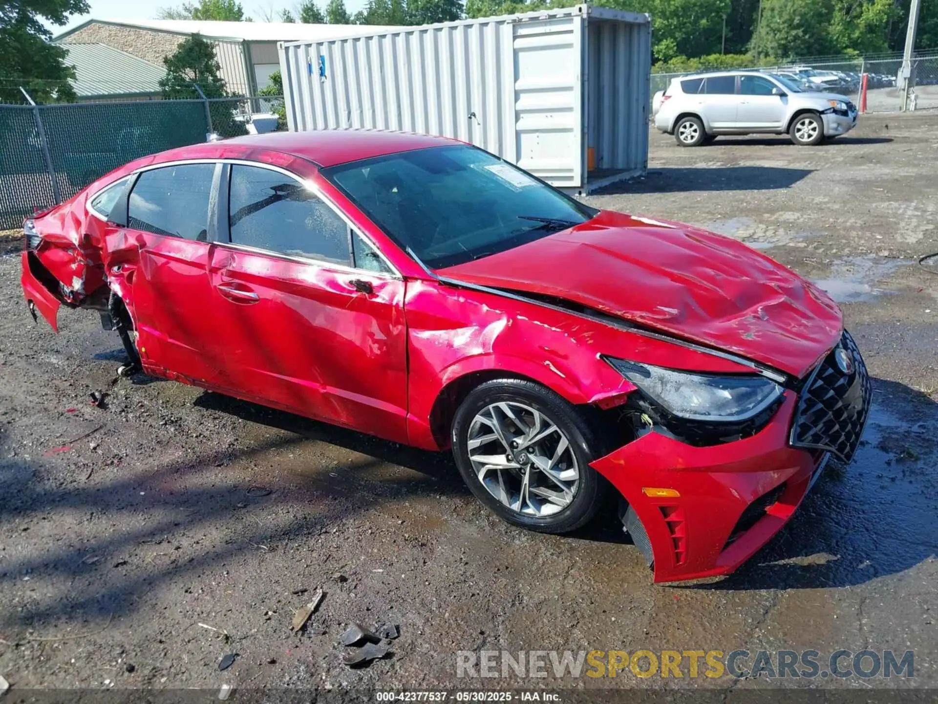 1 Photograph of a damaged car 5NPEF4JA0LH056725 HYUNDAI SONATA 2020