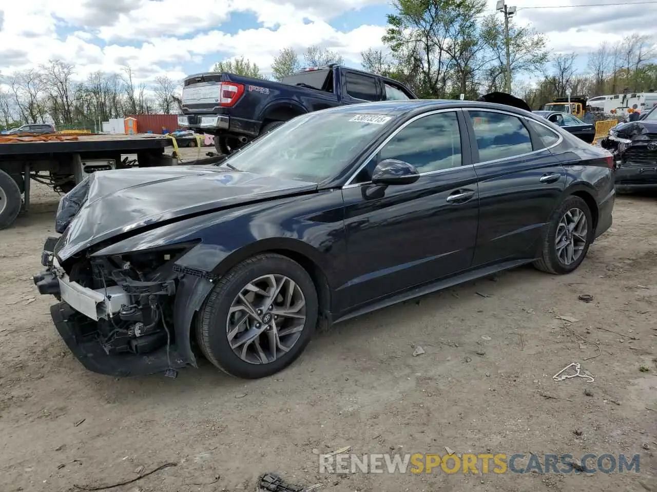1 Photograph of a damaged car 5NPEF4JA1LH044311 HYUNDAI SONATA 2020