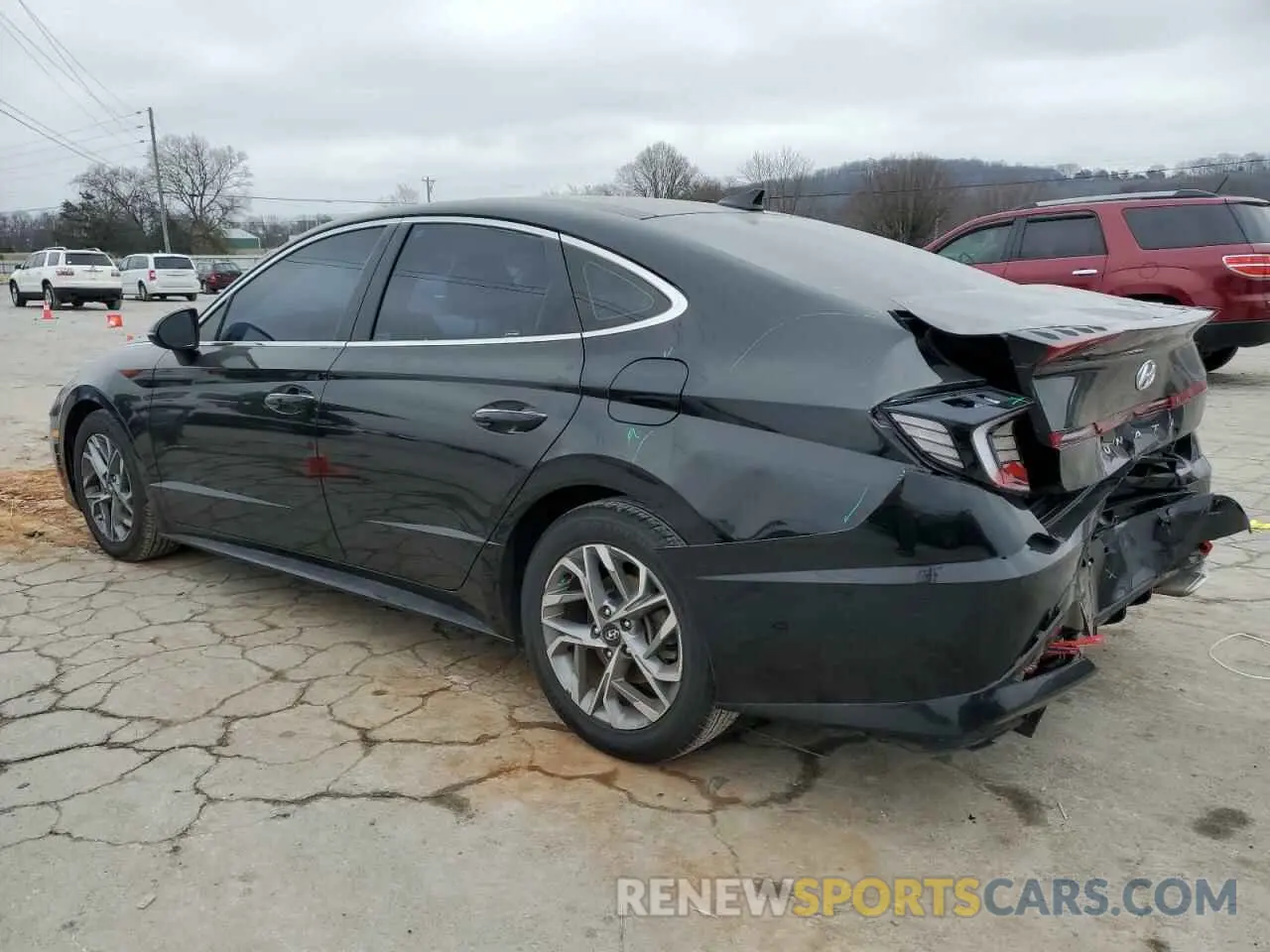 2 Photograph of a damaged car 5NPEF4JA2LH023953 HYUNDAI SONATA 2020