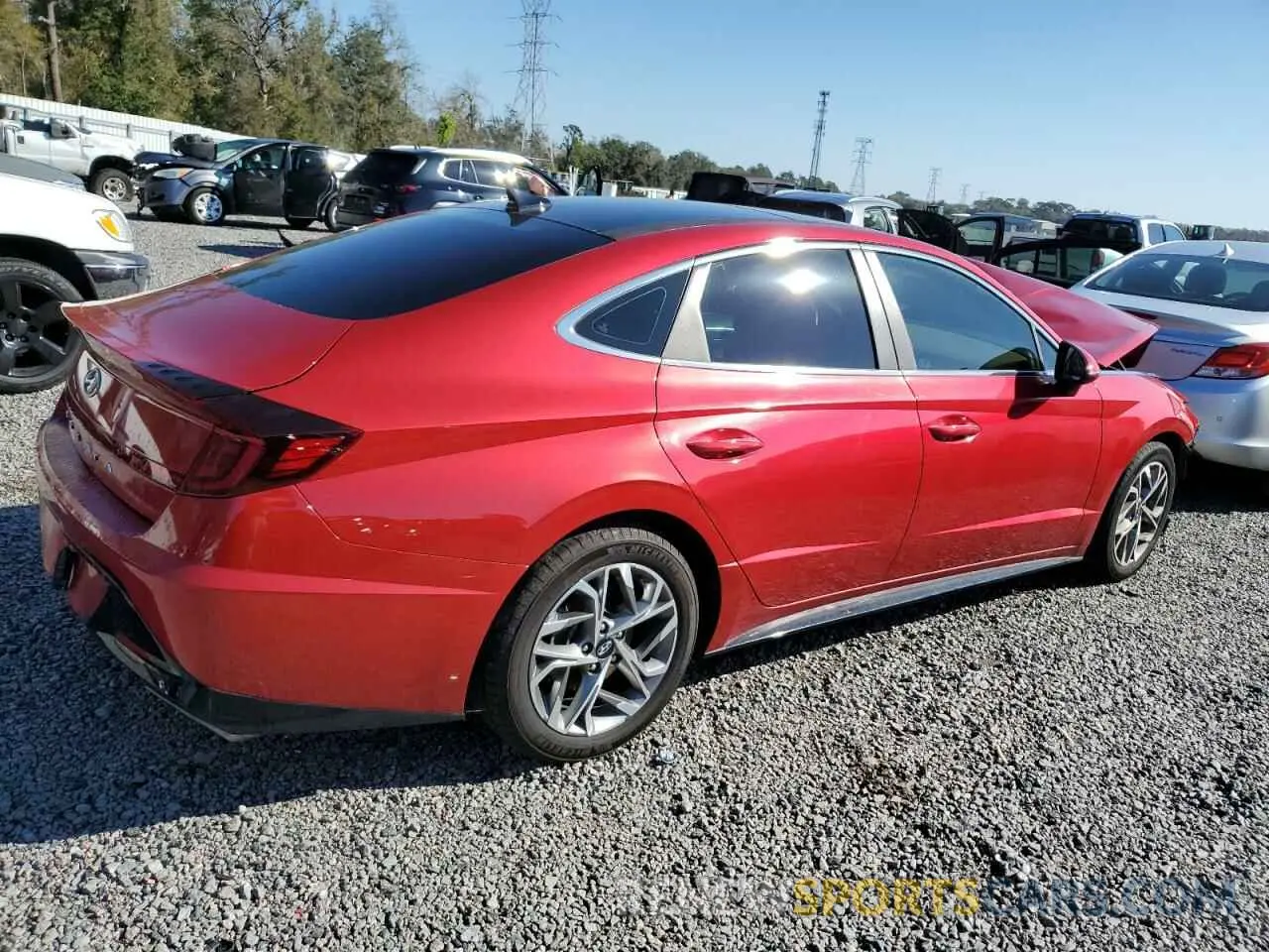 3 Photograph of a damaged car 5NPEF4JA6LH003219 HYUNDAI SONATA 2020