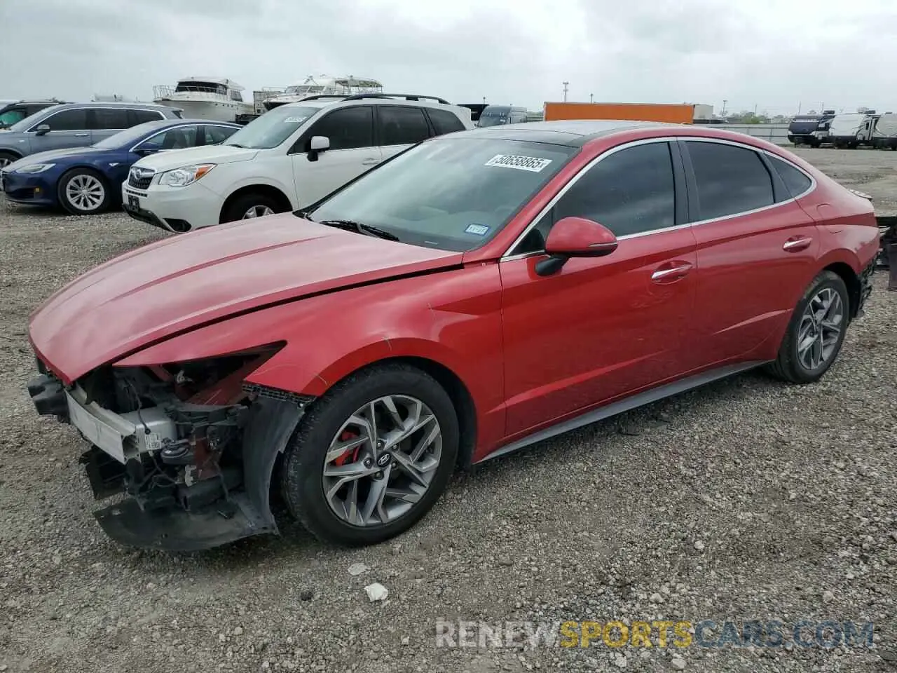 1 Photograph of a damaged car 5NPEF4JA9LH016644 HYUNDAI SONATA 2020