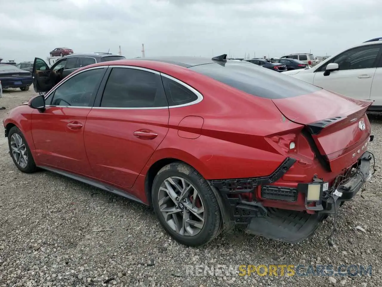 2 Photograph of a damaged car 5NPEF4JA9LH016644 HYUNDAI SONATA 2020
