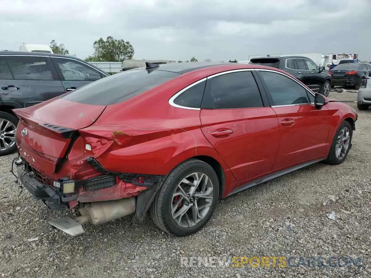 3 Photograph of a damaged car 5NPEF4JA9LH016644 HYUNDAI SONATA 2020
