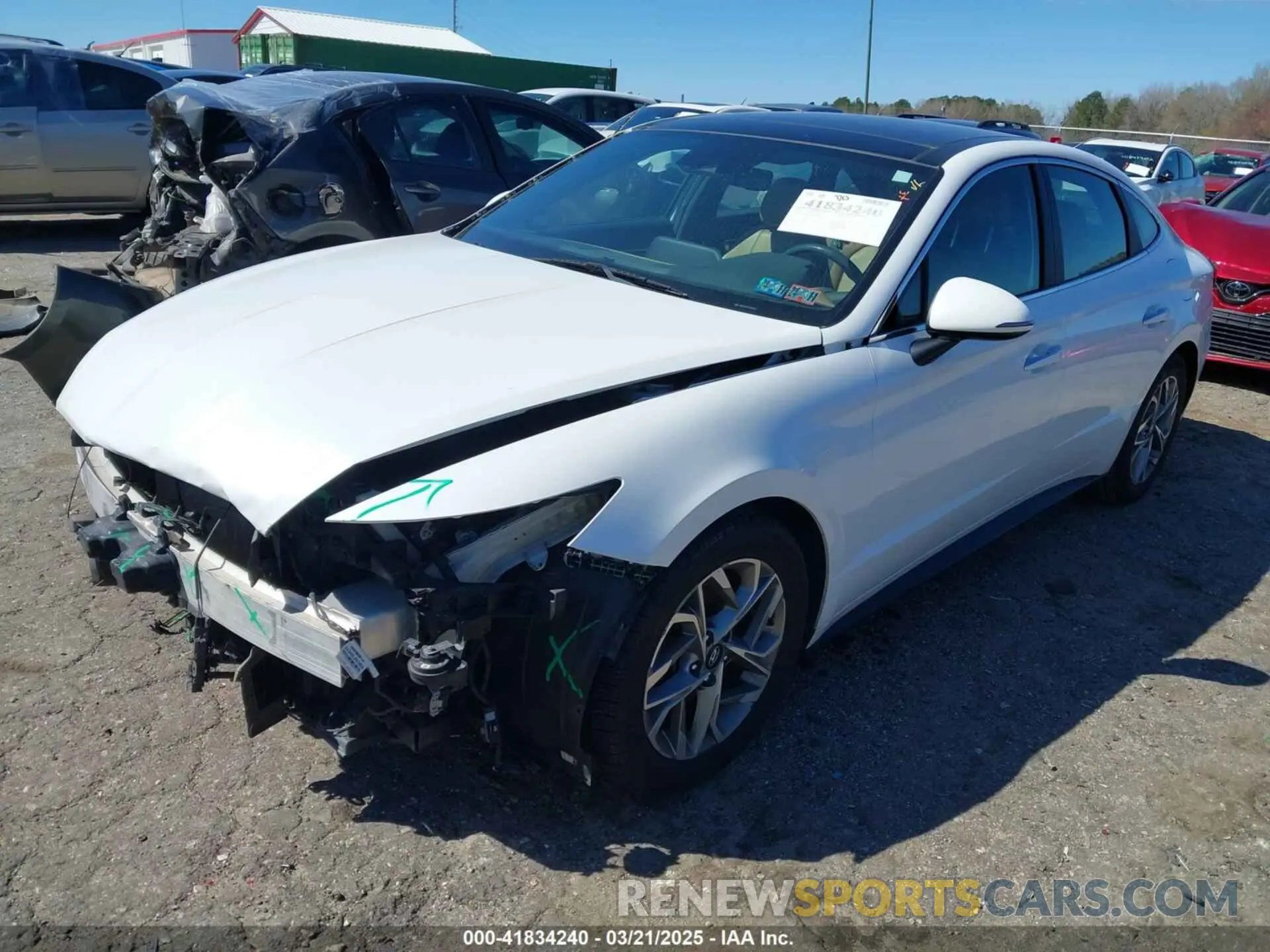 2 Photograph of a damaged car 5NPEF4JAXLH016698 HYUNDAI SONATA 2020