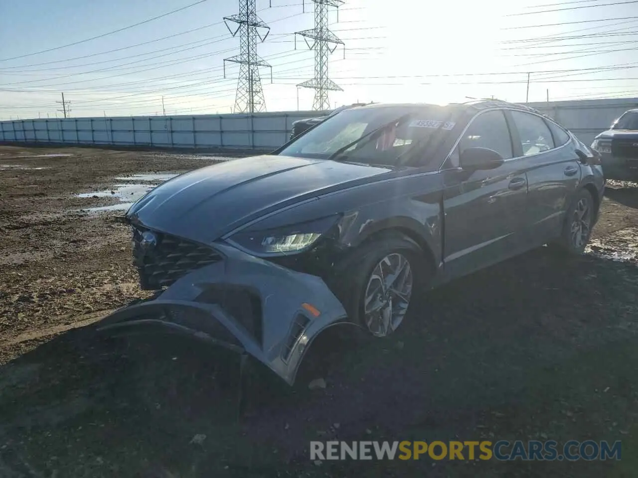 1 Photograph of a damaged car 5NPEF4JAXLH035350 HYUNDAI SONATA 2020