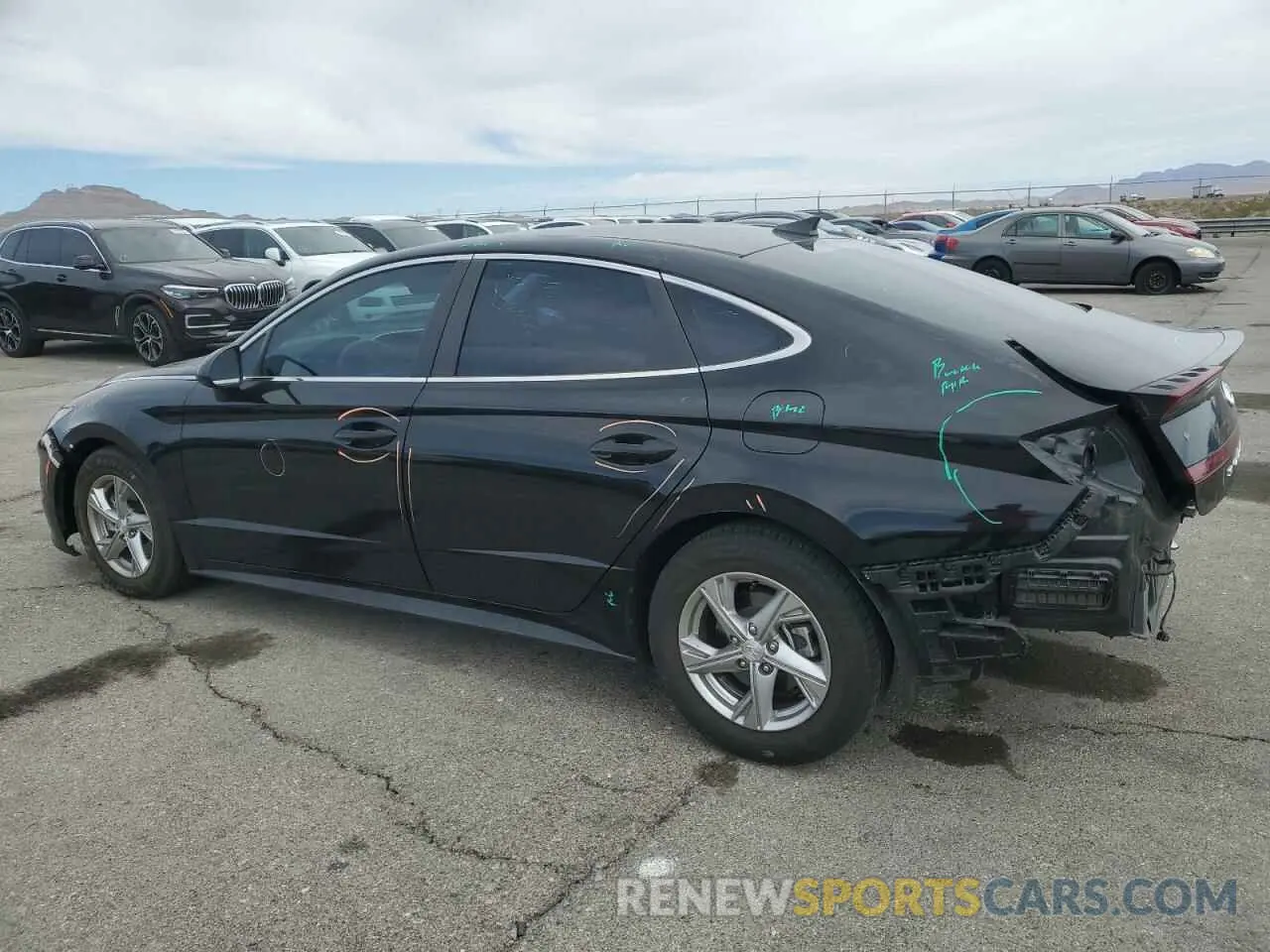 2 Photograph of a damaged car 5NPEG4JA0LH027187 HYUNDAI SONATA 2020