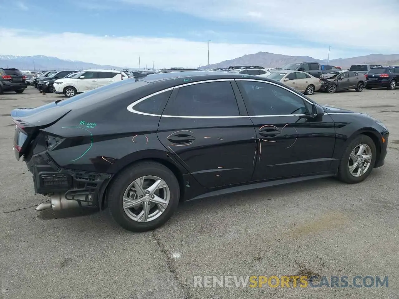 3 Photograph of a damaged car 5NPEG4JA0LH027187 HYUNDAI SONATA 2020