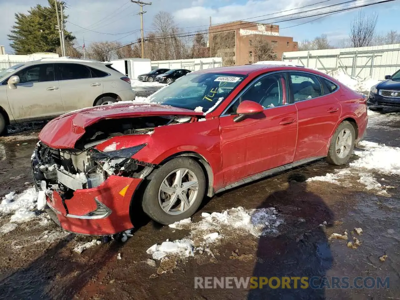 1 Photograph of a damaged car 5NPEG4JA0LH056656 HYUNDAI SONATA 2020