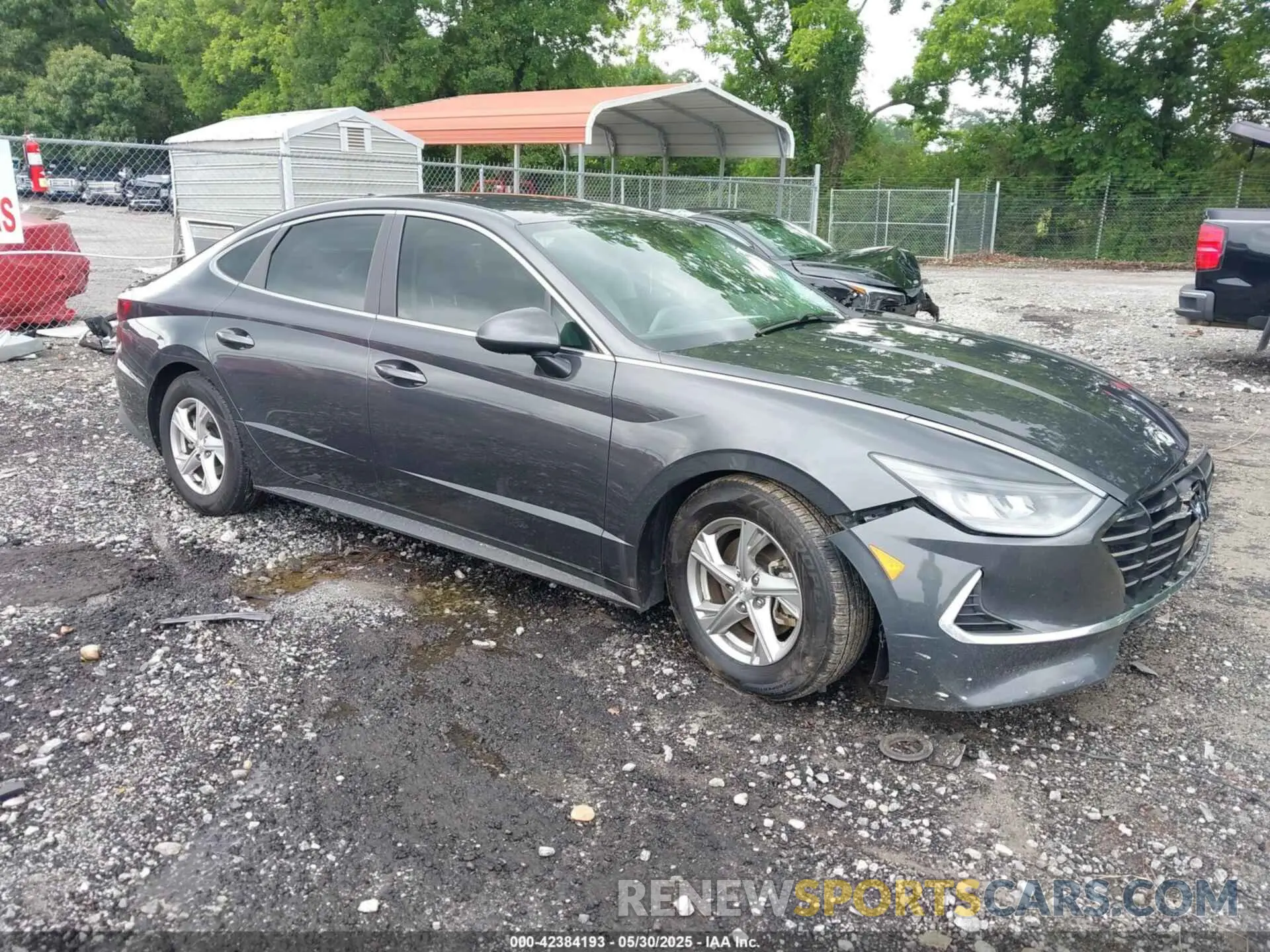 1 Photograph of a damaged car 5NPEG4JA4LH048043 HYUNDAI SONATA 2020