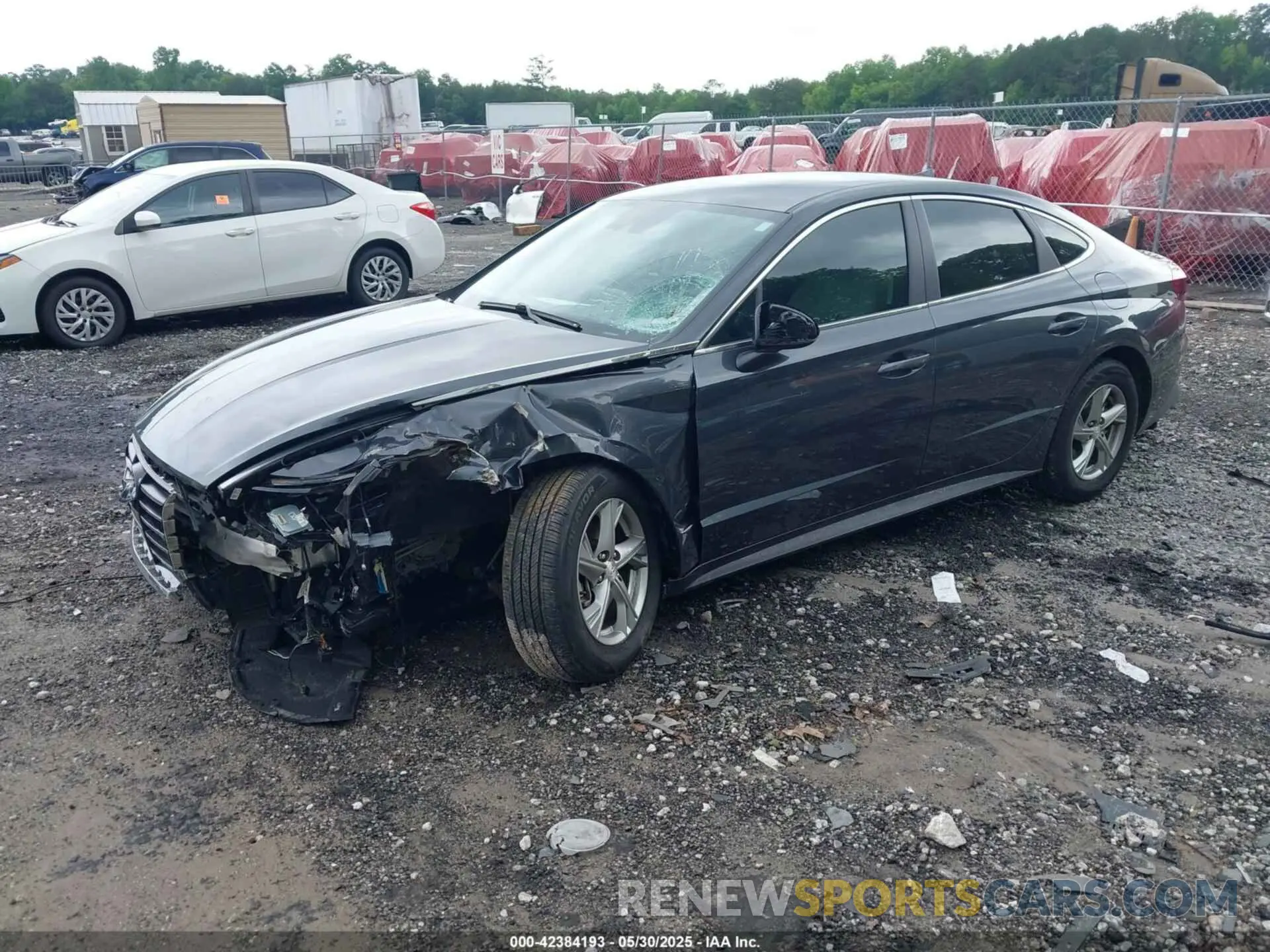 2 Photograph of a damaged car 5NPEG4JA4LH048043 HYUNDAI SONATA 2020