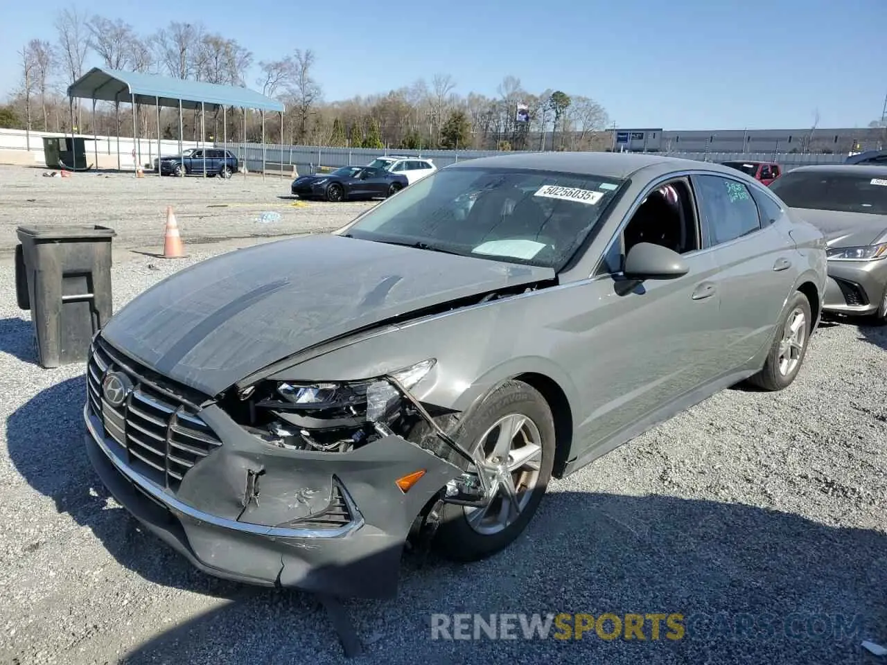 1 Photograph of a damaged car 5NPEG4JA6LH008286 HYUNDAI SONATA 2020