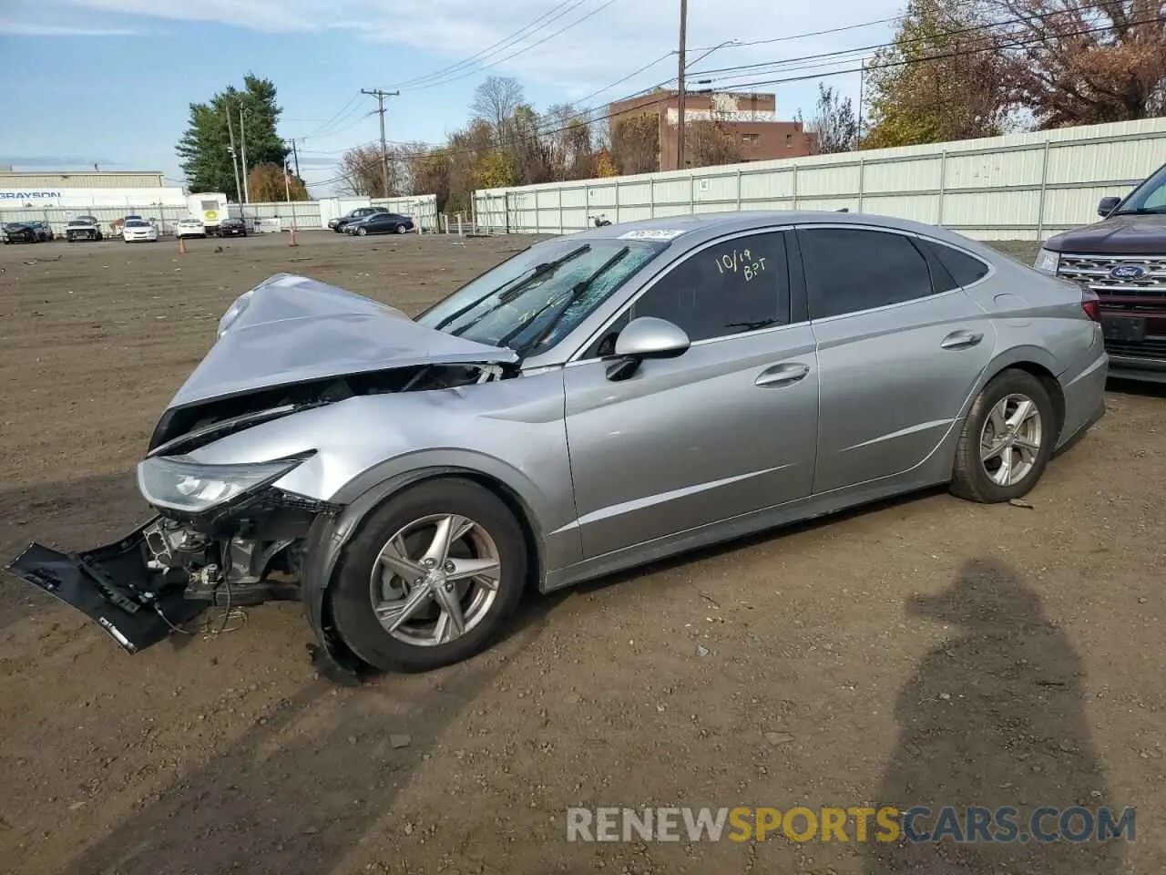 1 Photograph of a damaged car 5NPEG4JA6LH034824 HYUNDAI SONATA 2020