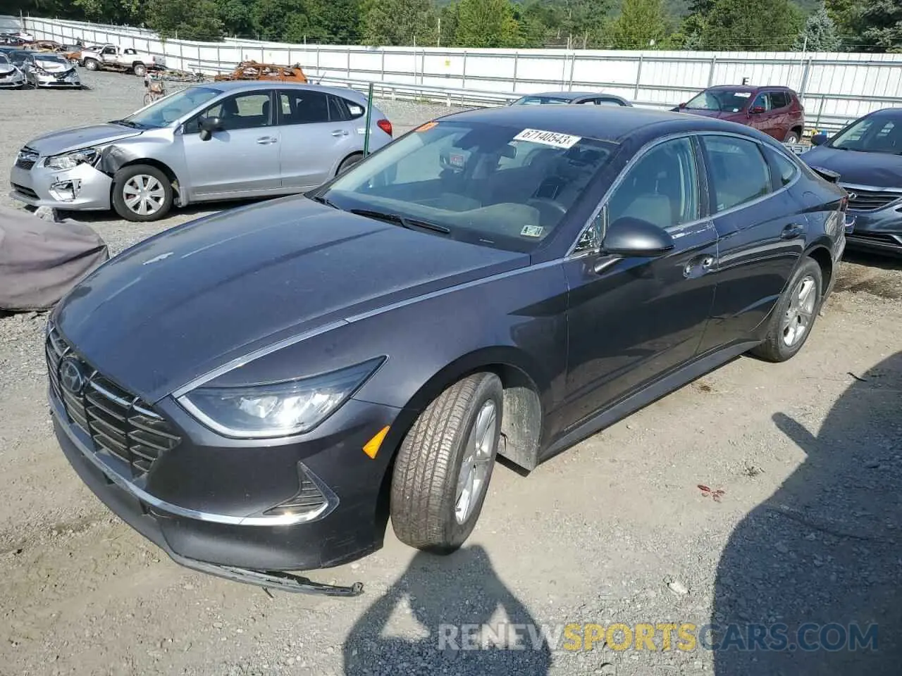 1 Photograph of a damaged car 5NPEG4JA9LH040956 HYUNDAI SONATA 2020
