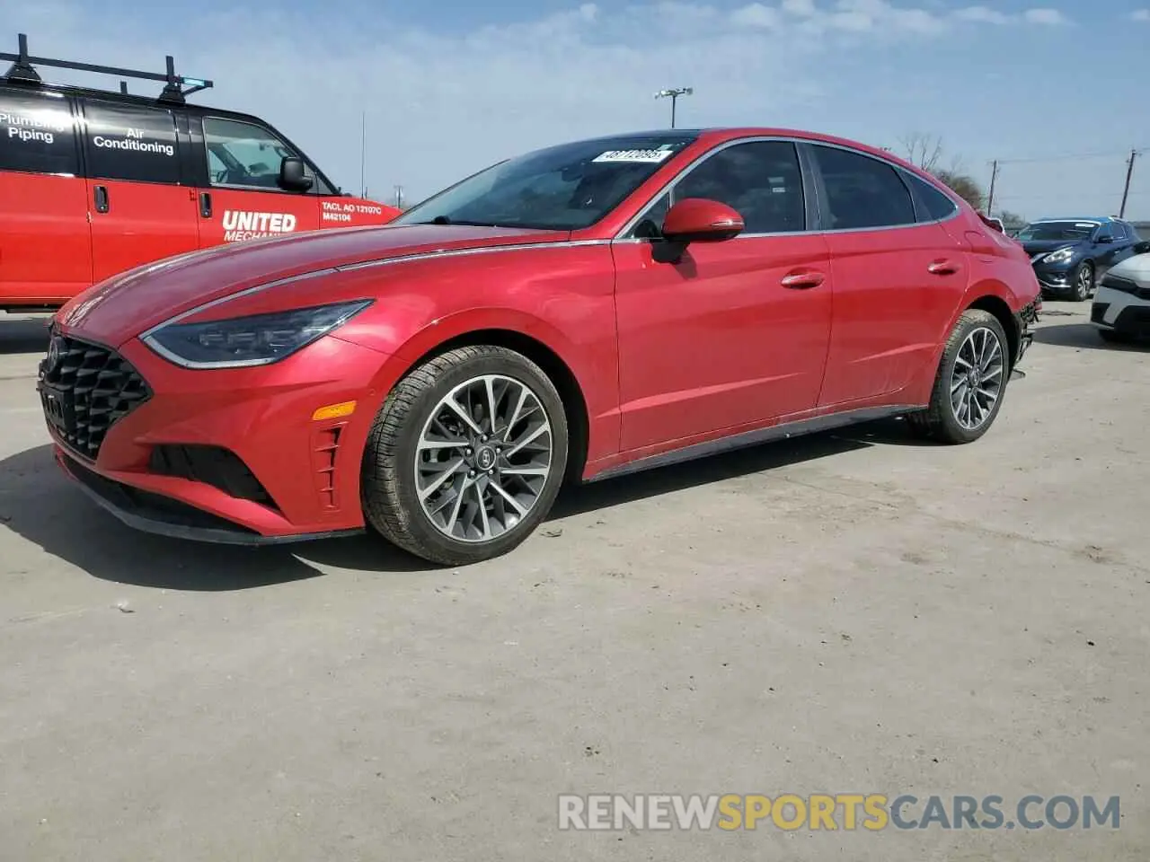 1 Photograph of a damaged car 5NPEH4J22LH010316 HYUNDAI SONATA 2020