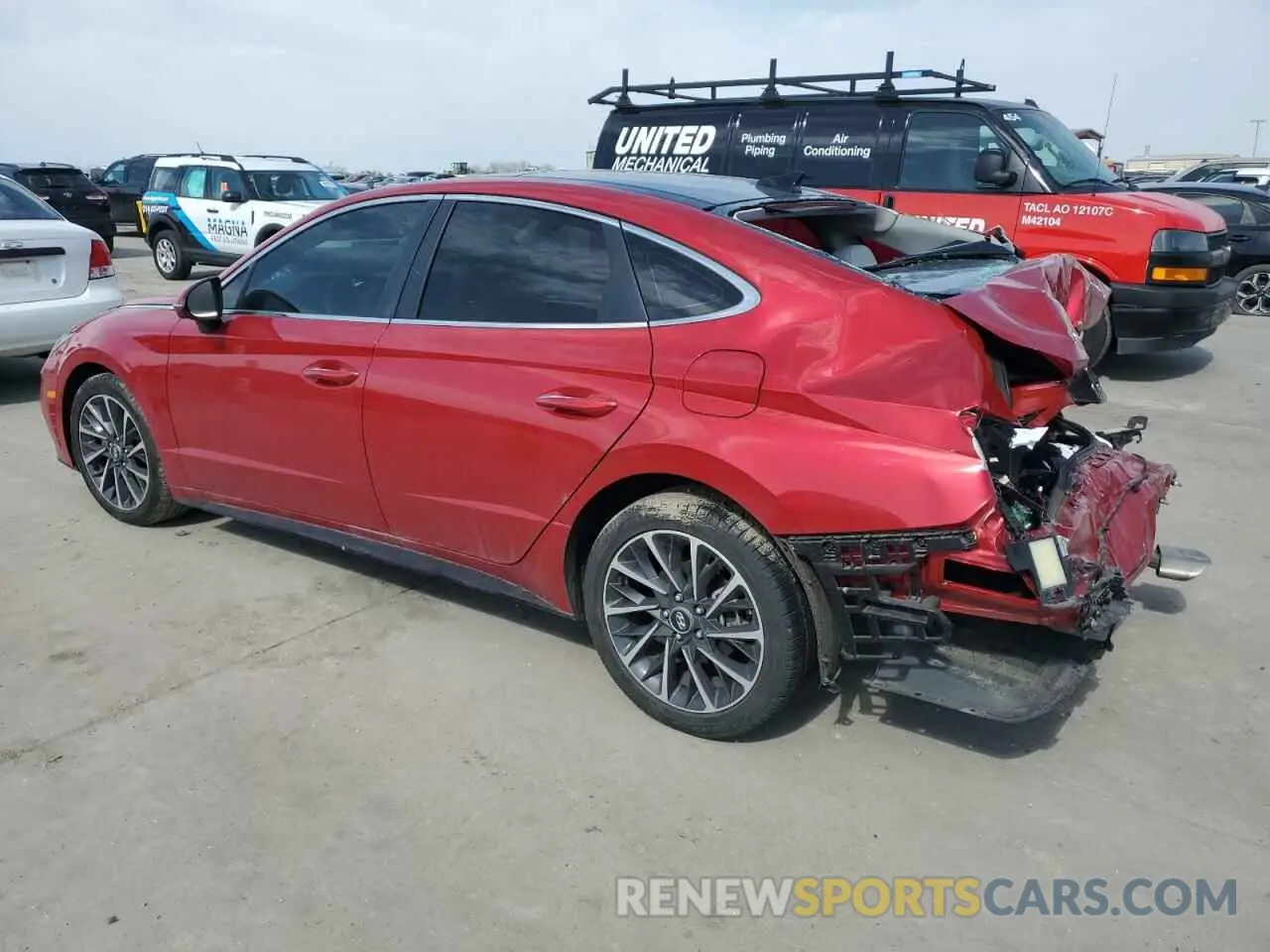 2 Photograph of a damaged car 5NPEH4J22LH010316 HYUNDAI SONATA 2020