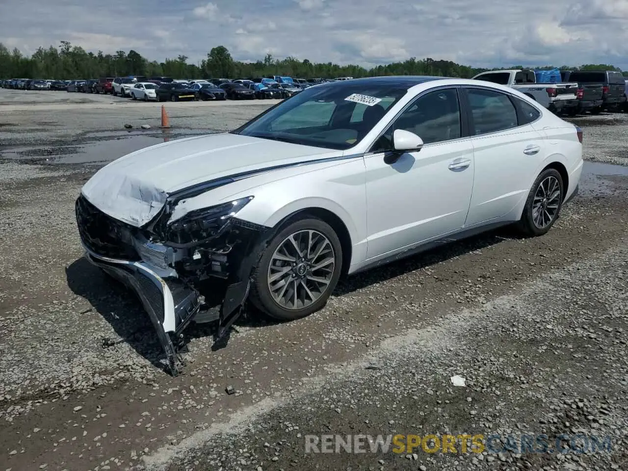 1 Photograph of a damaged car 5NPEH4J24LH040949 HYUNDAI SONATA 2020