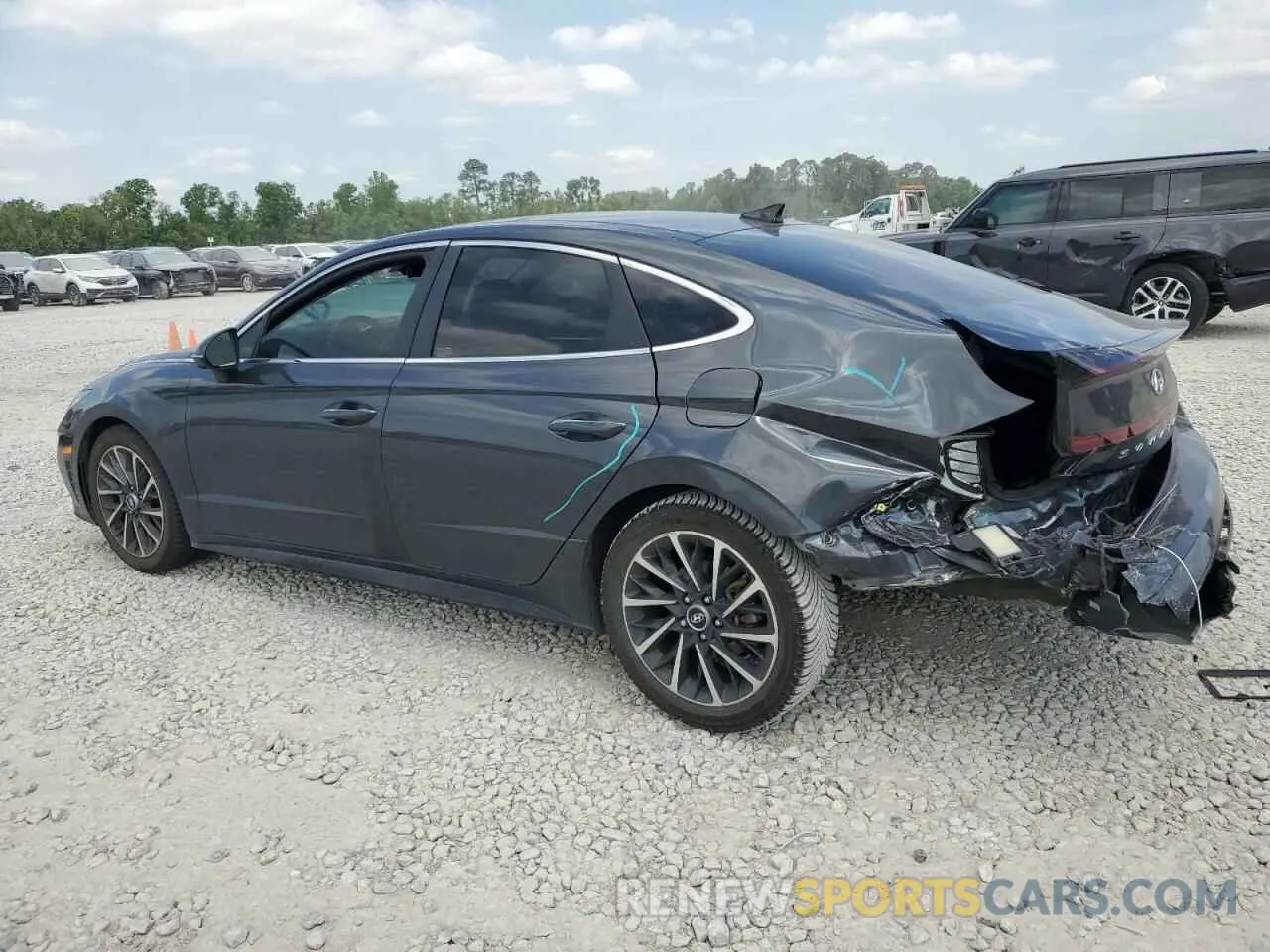 2 Photograph of a damaged car 5NPEH4J24LH048663 HYUNDAI SONATA 2020