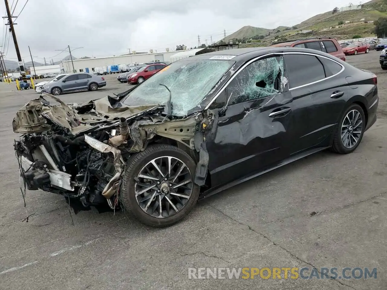 1 Photograph of a damaged car 5NPEH4J27LH002535 HYUNDAI SONATA 2020