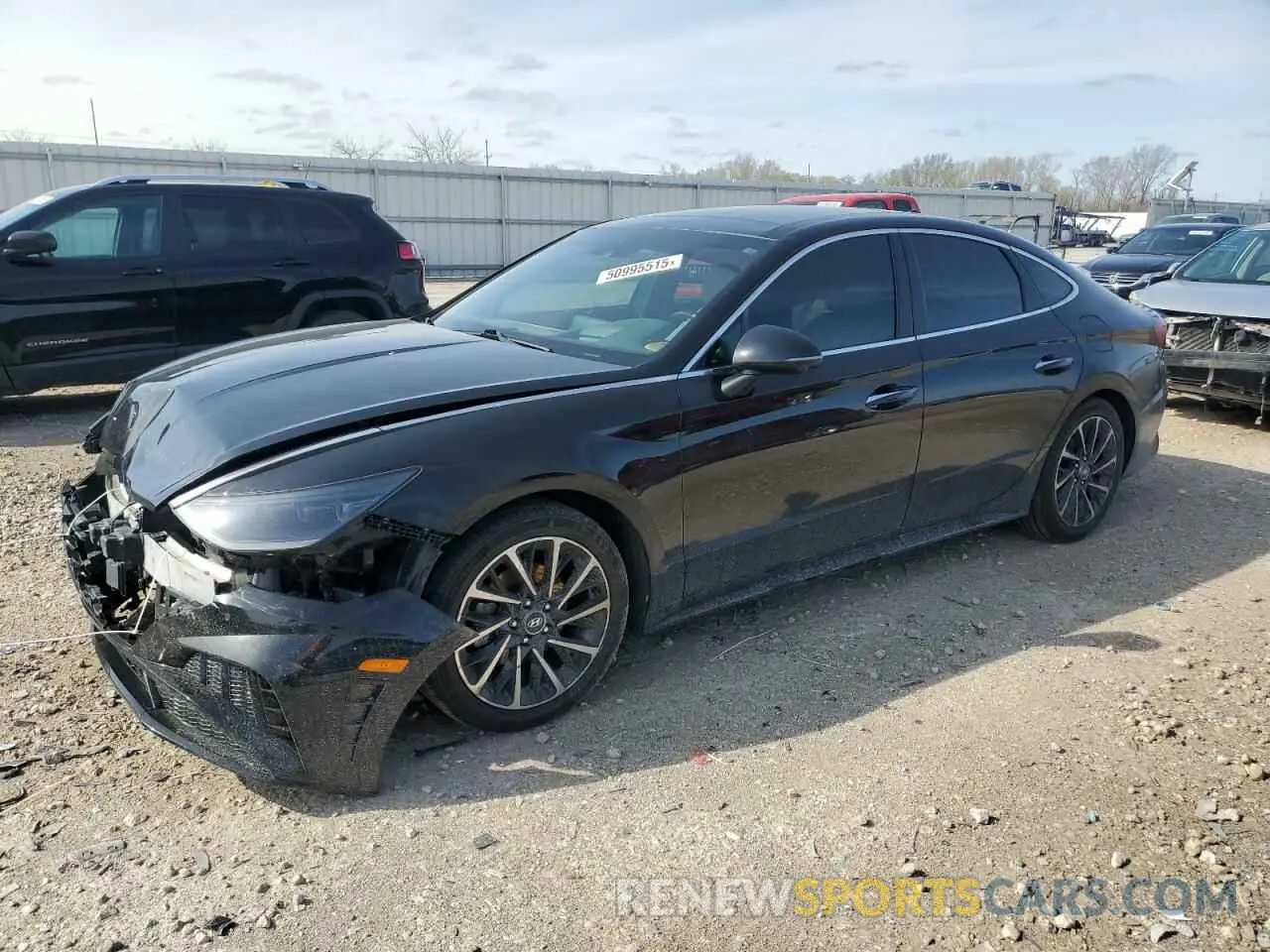 1 Photograph of a damaged car 5NPEH4J27LH044266 HYUNDAI SONATA 2020