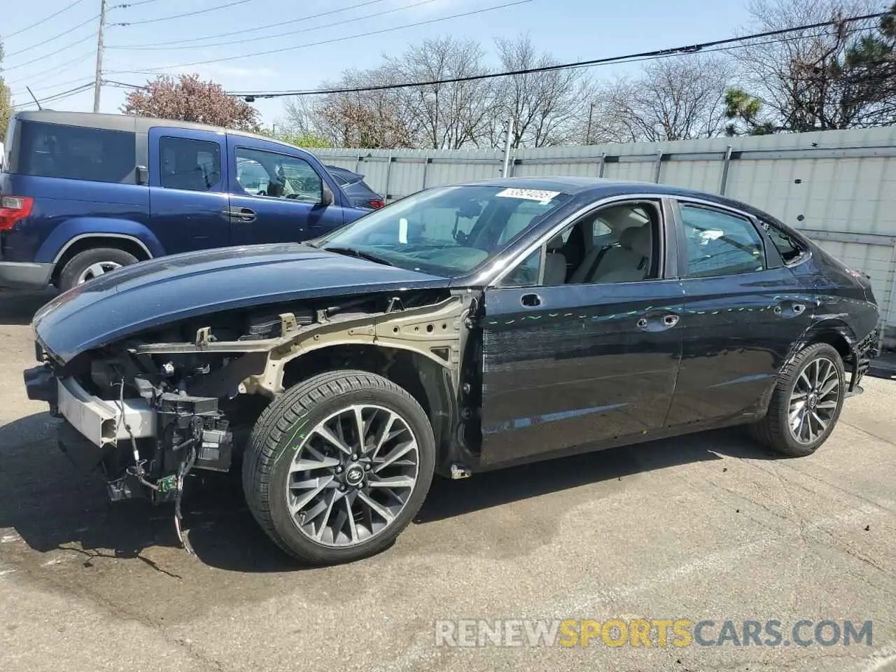 1 Photograph of a damaged car 5NPEH4J28LH008165 HYUNDAI SONATA 2020