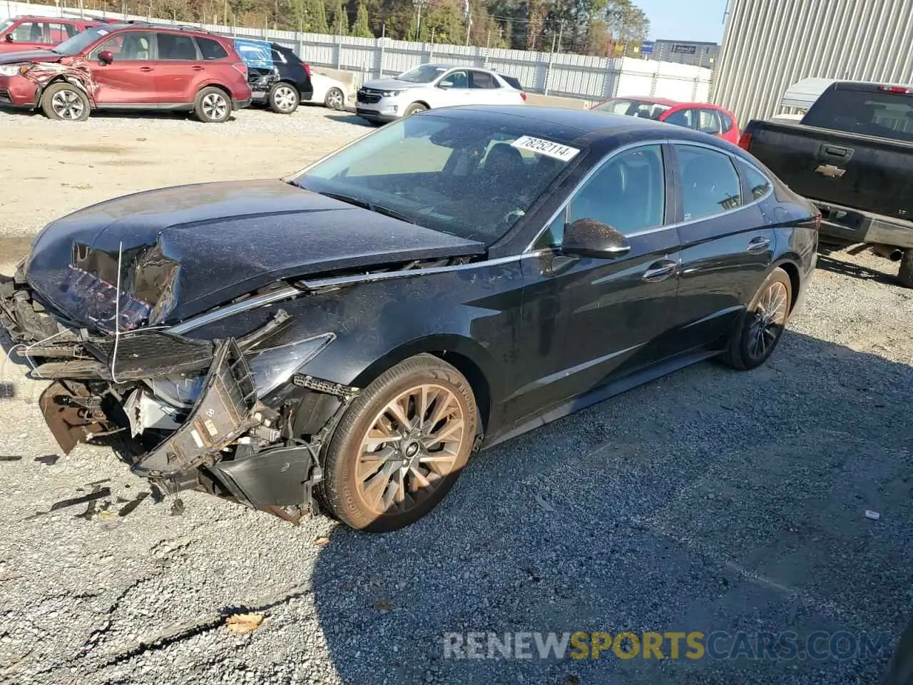 1 Photograph of a damaged car 5NPEH4J28LH014452 HYUNDAI SONATA 2020