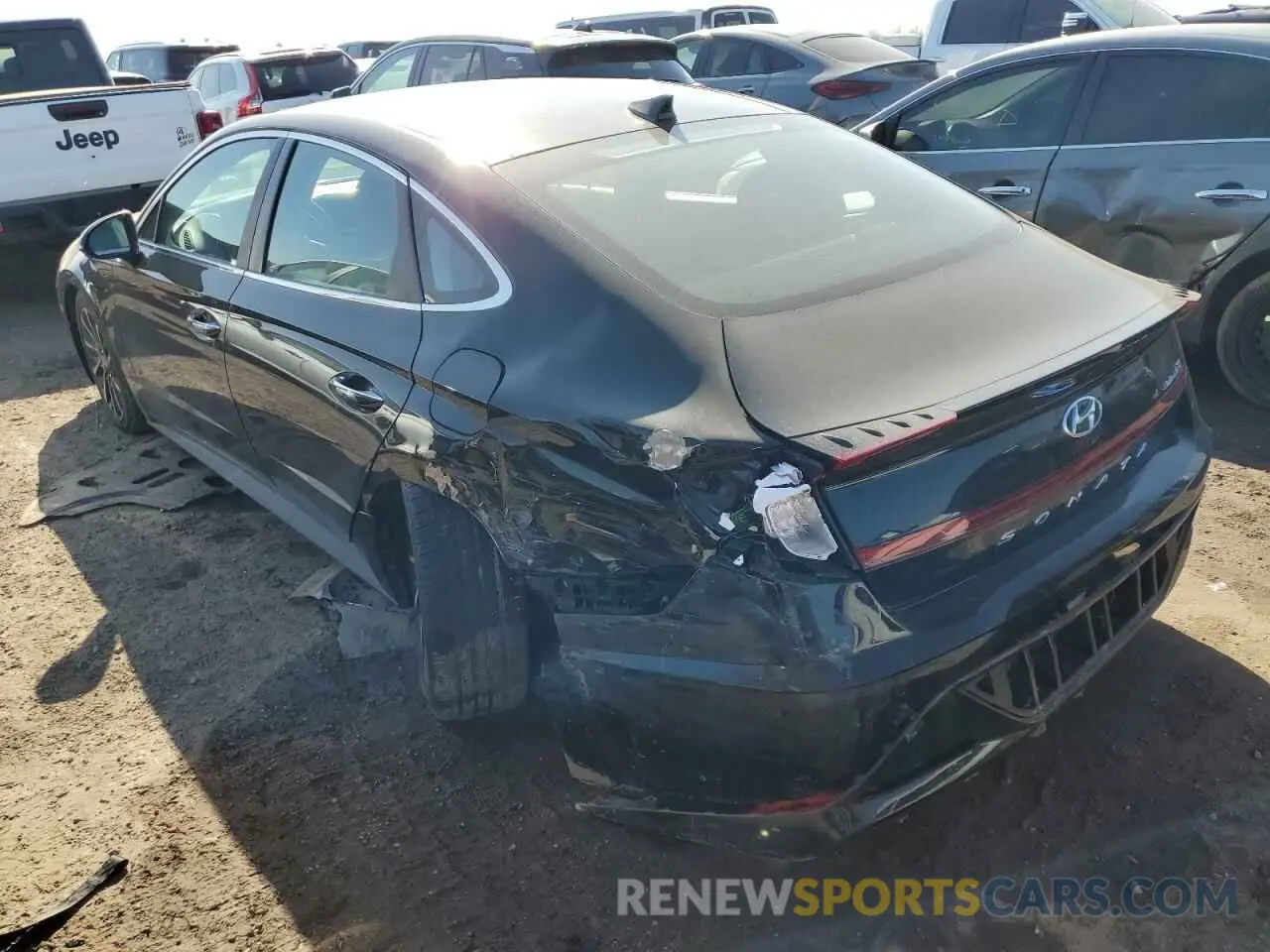 2 Photograph of a damaged car 5NPEH4J28LH027783 HYUNDAI SONATA 2020