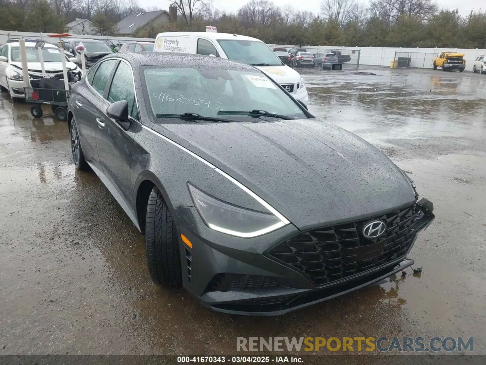 1 Photograph of a damaged car 5NPEH4J29LH031504 HYUNDAI SONATA 2020