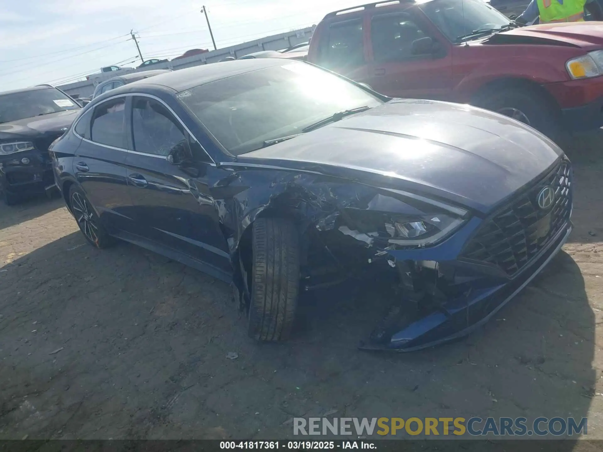 1 Photograph of a damaged car 5NPEJ4J26LH036356 HYUNDAI SONATA 2020