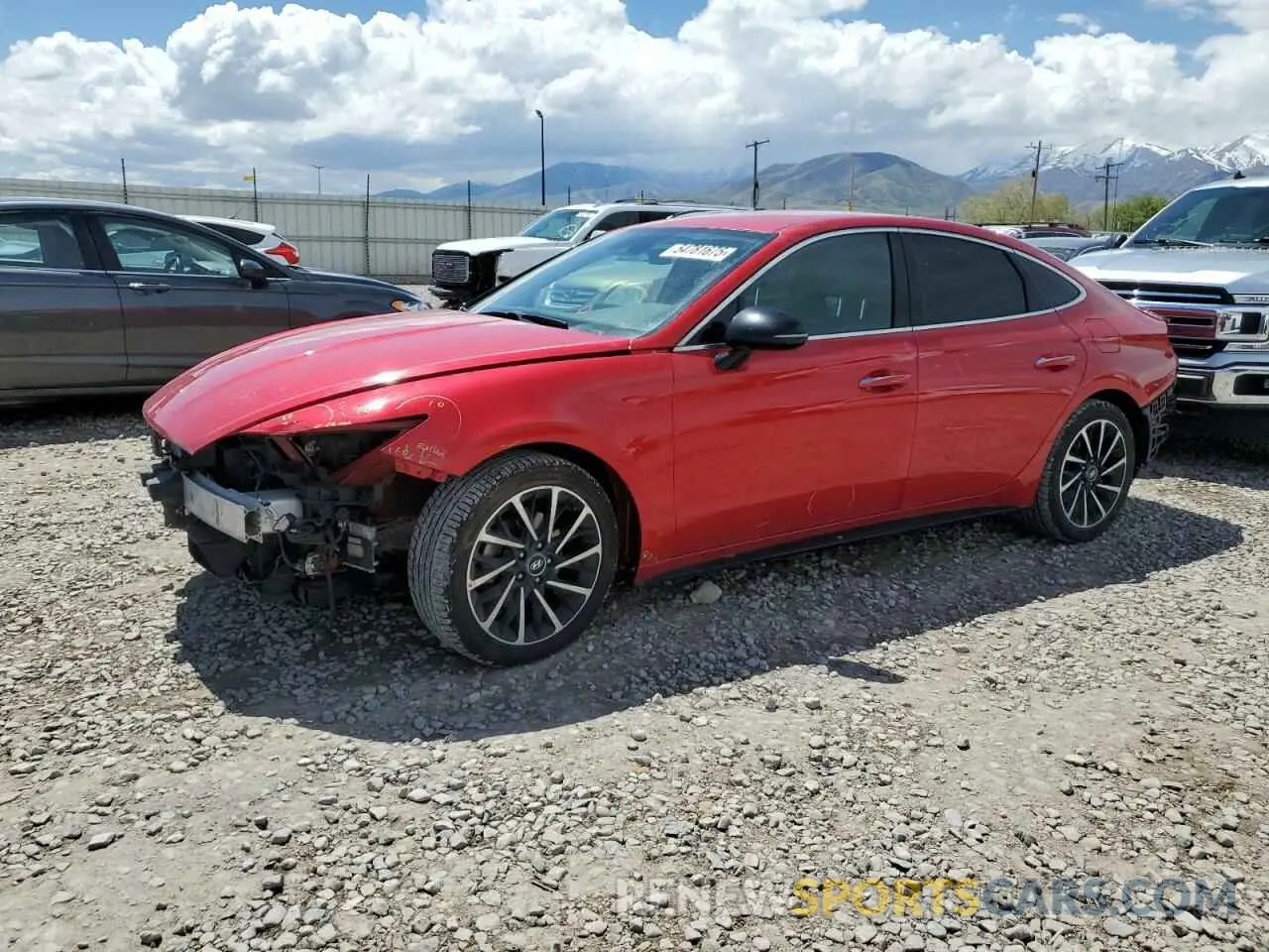 1 Photograph of a damaged car 5NPEJ4J28LH003844 HYUNDAI SONATA 2020
